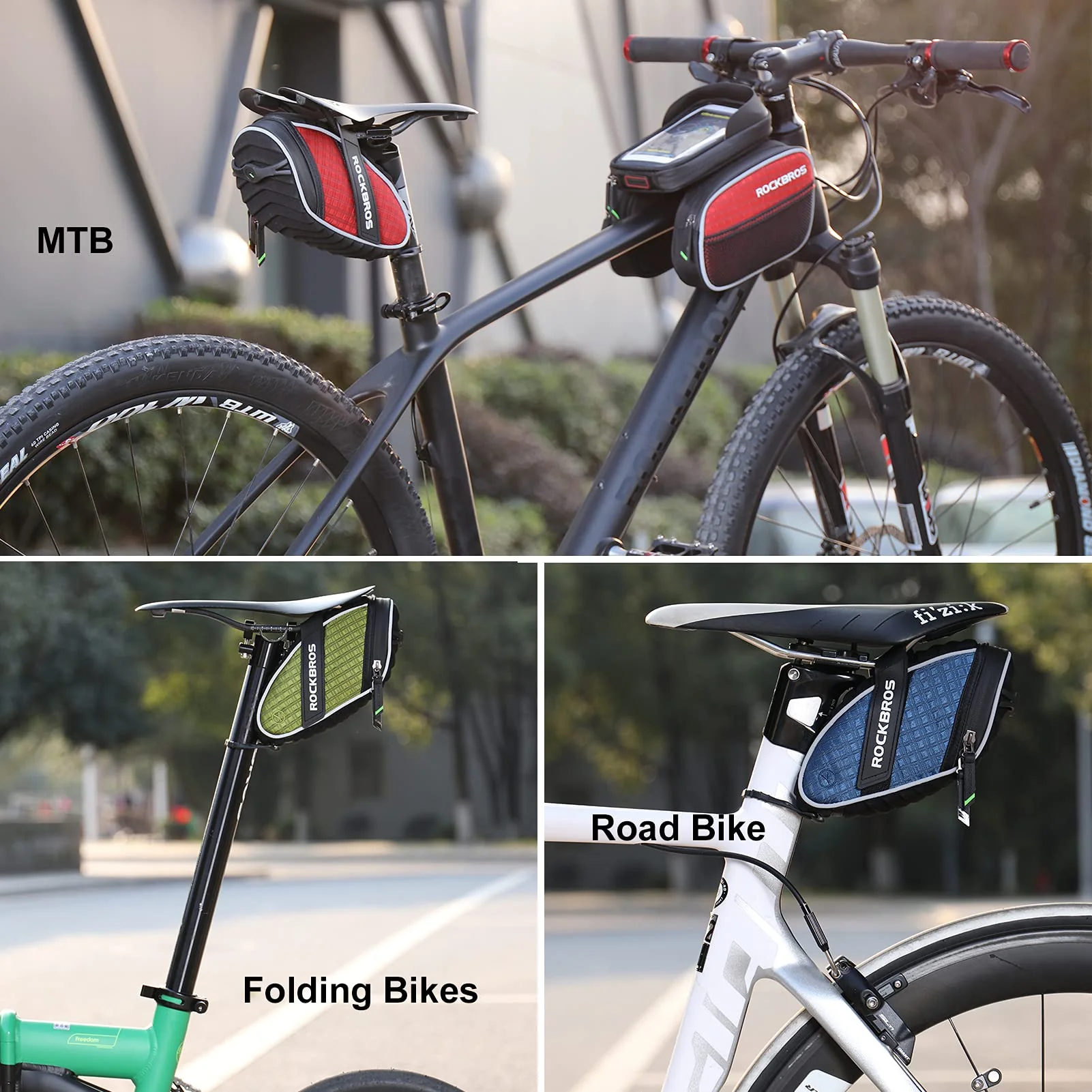 ROCKBROS Bicycle Saddle Bag Under Seat 3D Shell - Image 5