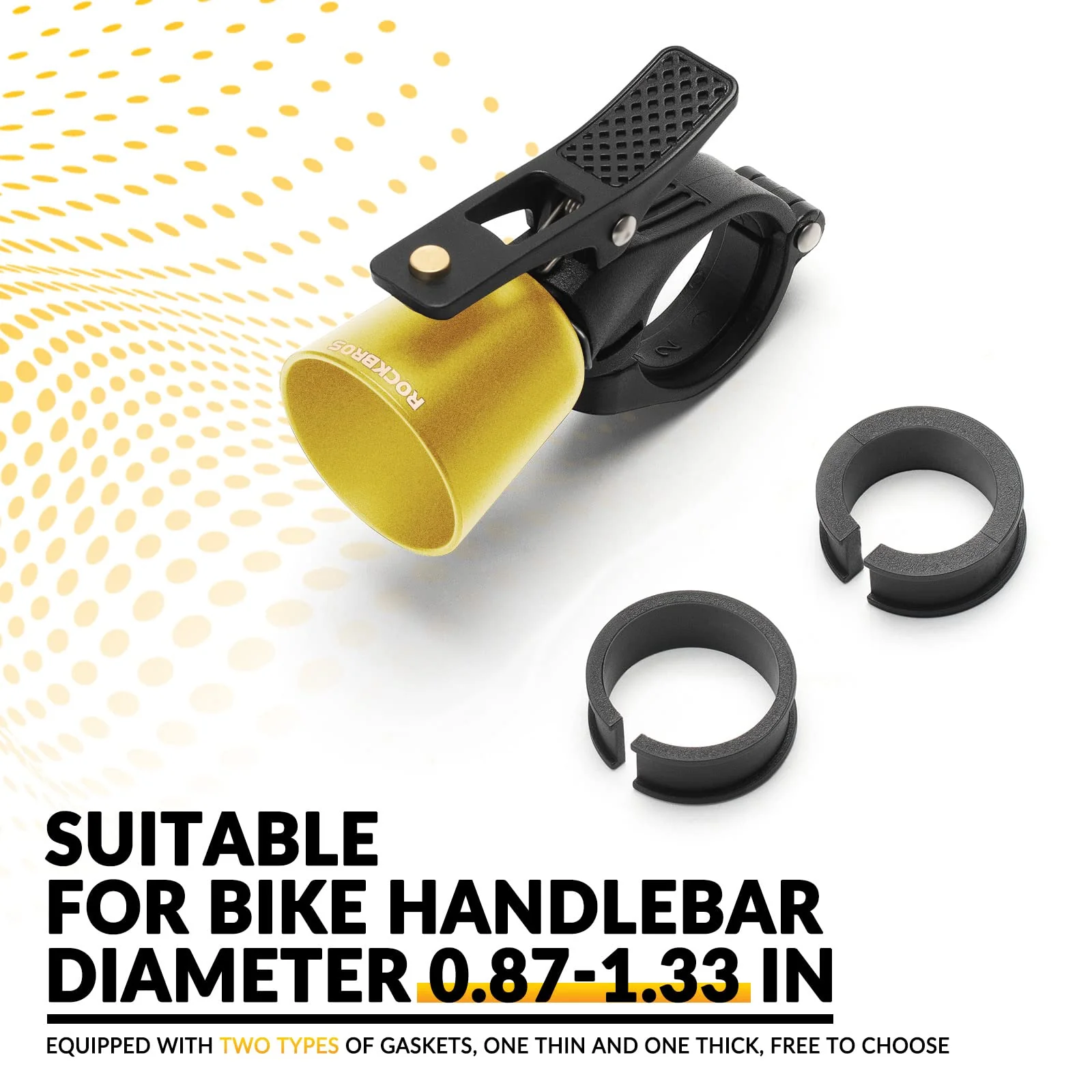 Loud Brass Bike Bell with Clear Ring for MTB - Image 15