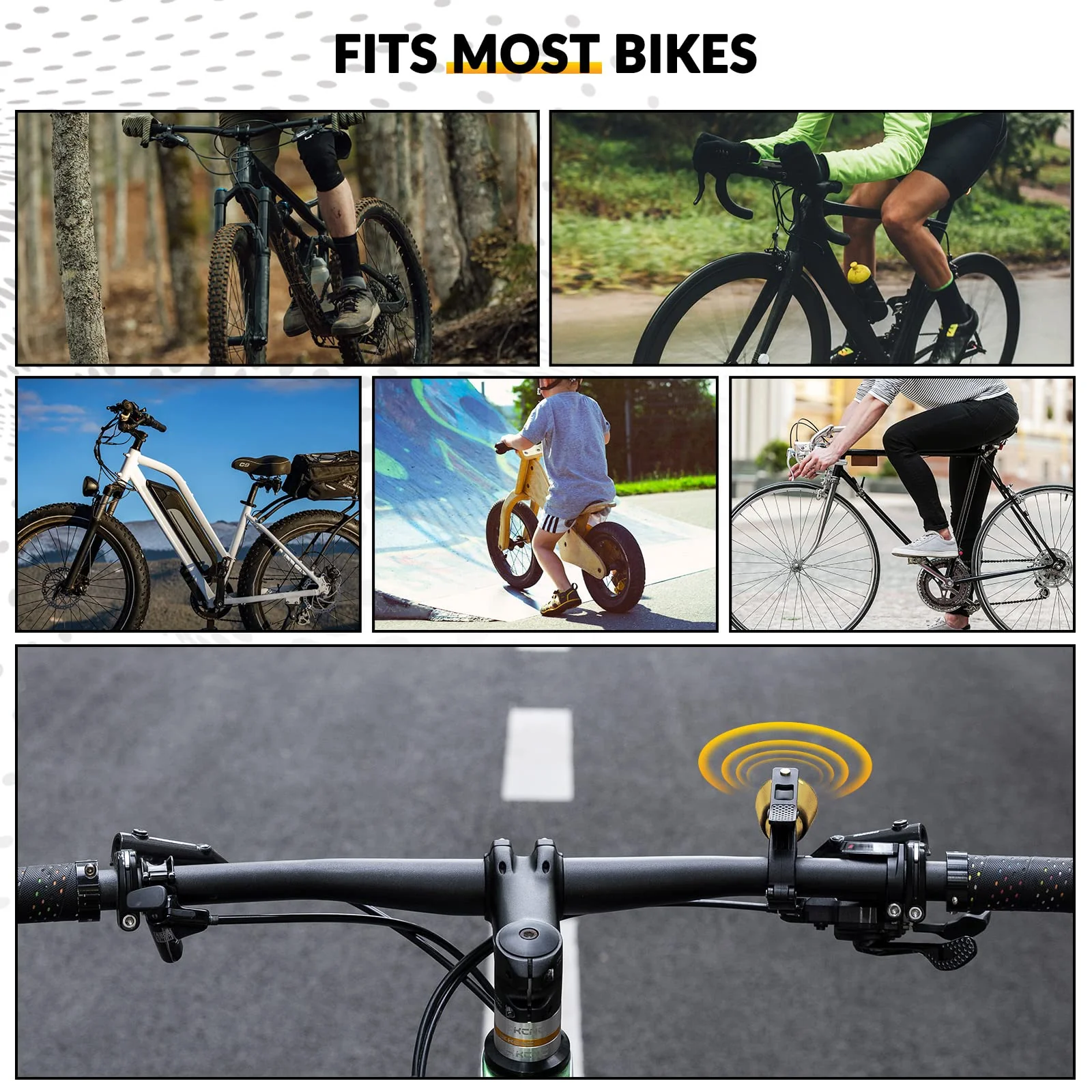 Loud Brass Bike Bell with Clear Ring for MTB - Image 16