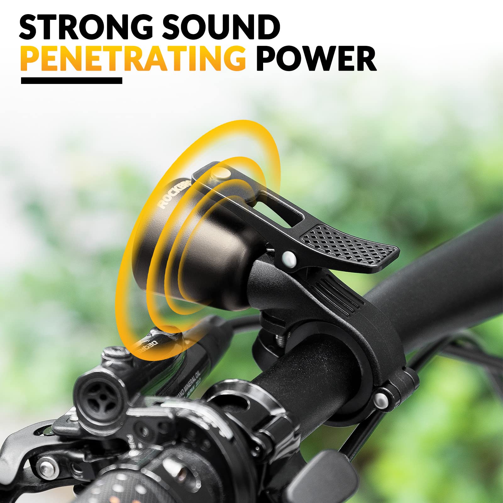 Loud Brass Bike Bell with Clear Ring for MTB - Image 25