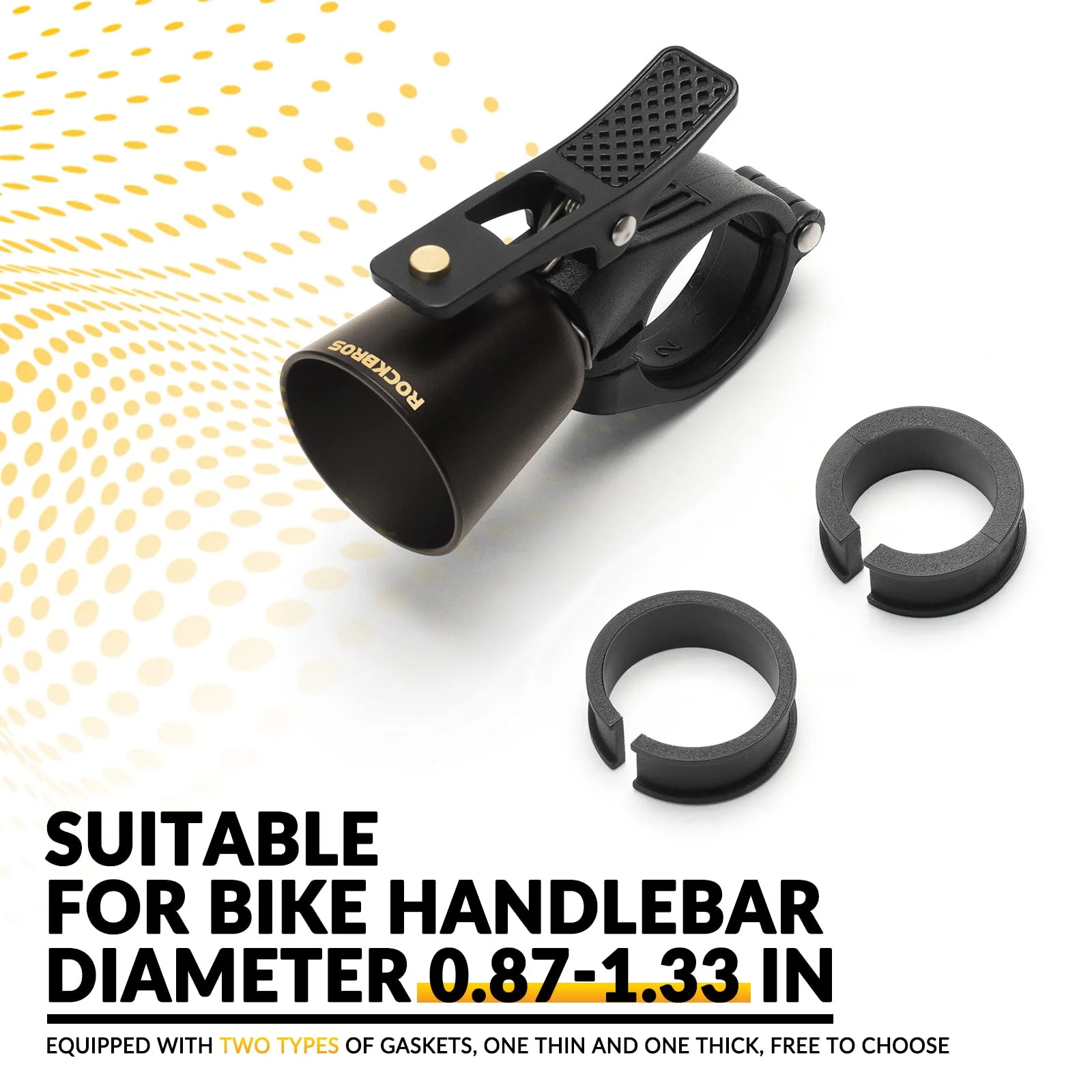 Loud Brass Bike Bell with Clear Ring for MTB - Image 26