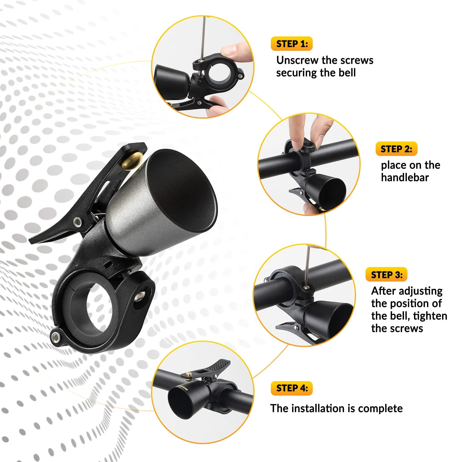 Loud Brass Bike Bell with Clear Ring for MTB - Image 28