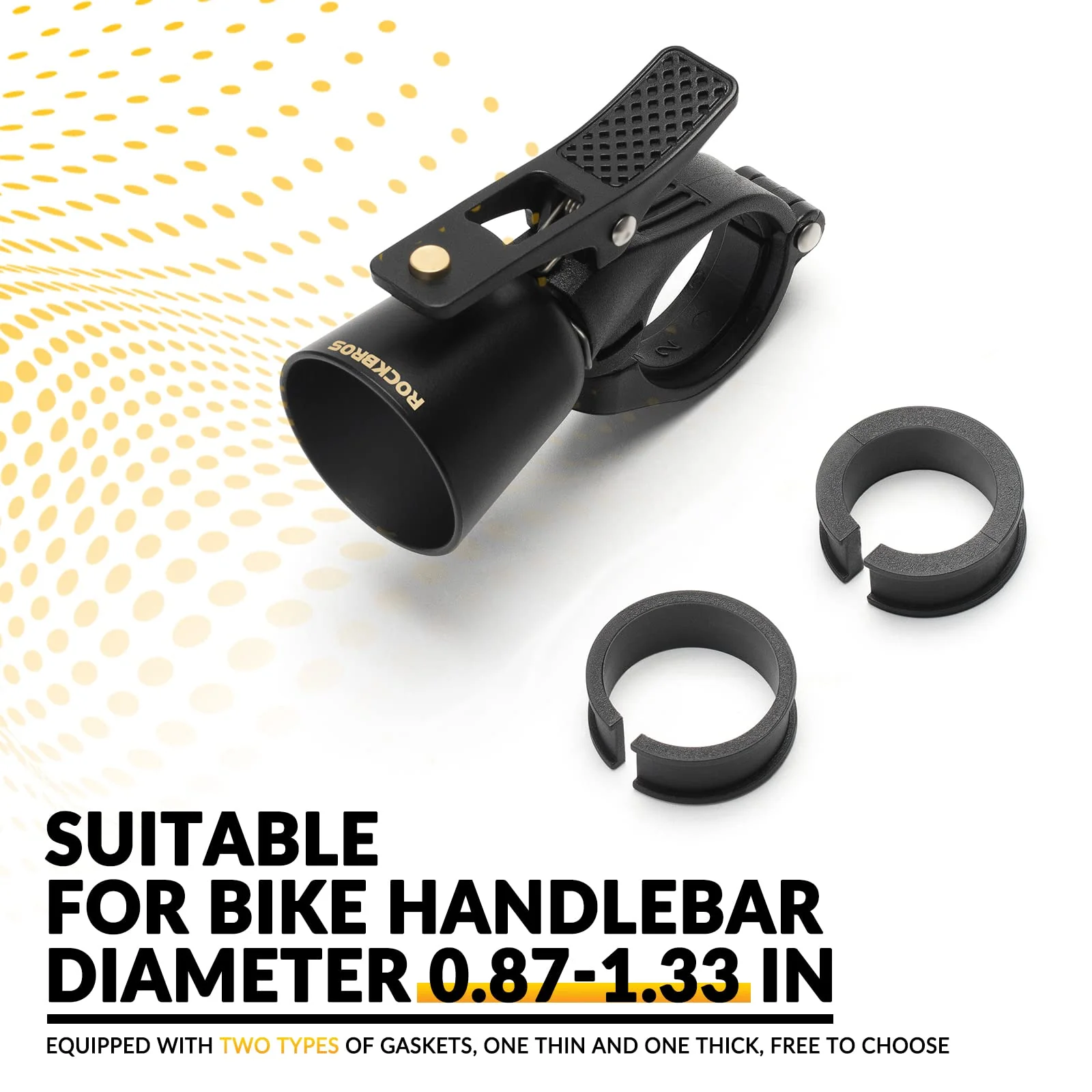 Loud Brass Bike Bell with Clear Ring for MTB - Image 6