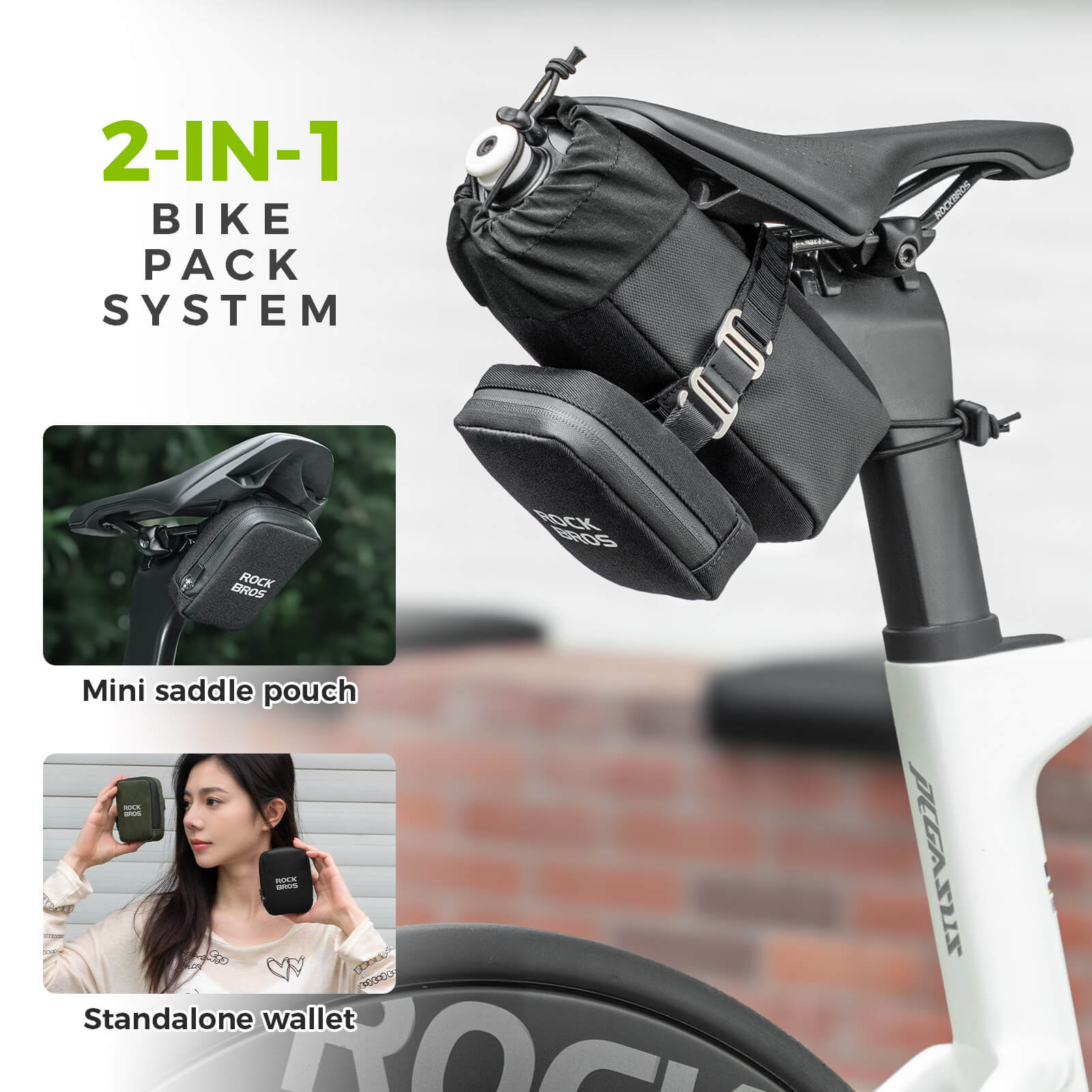 ROCKBROS Bike Bottle & Saddle Bag 2-in-1 - Image 3
