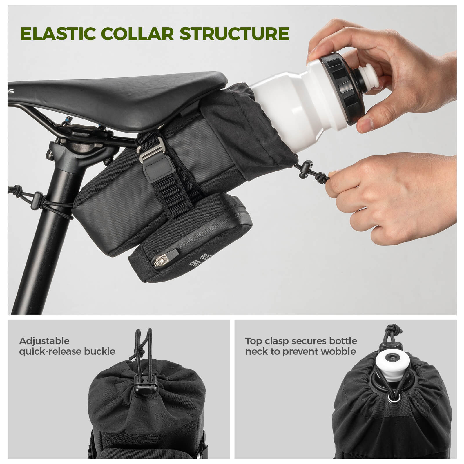 ROCKBROS Bike Bottle & Saddle Bag 2-in-1 - Image 5