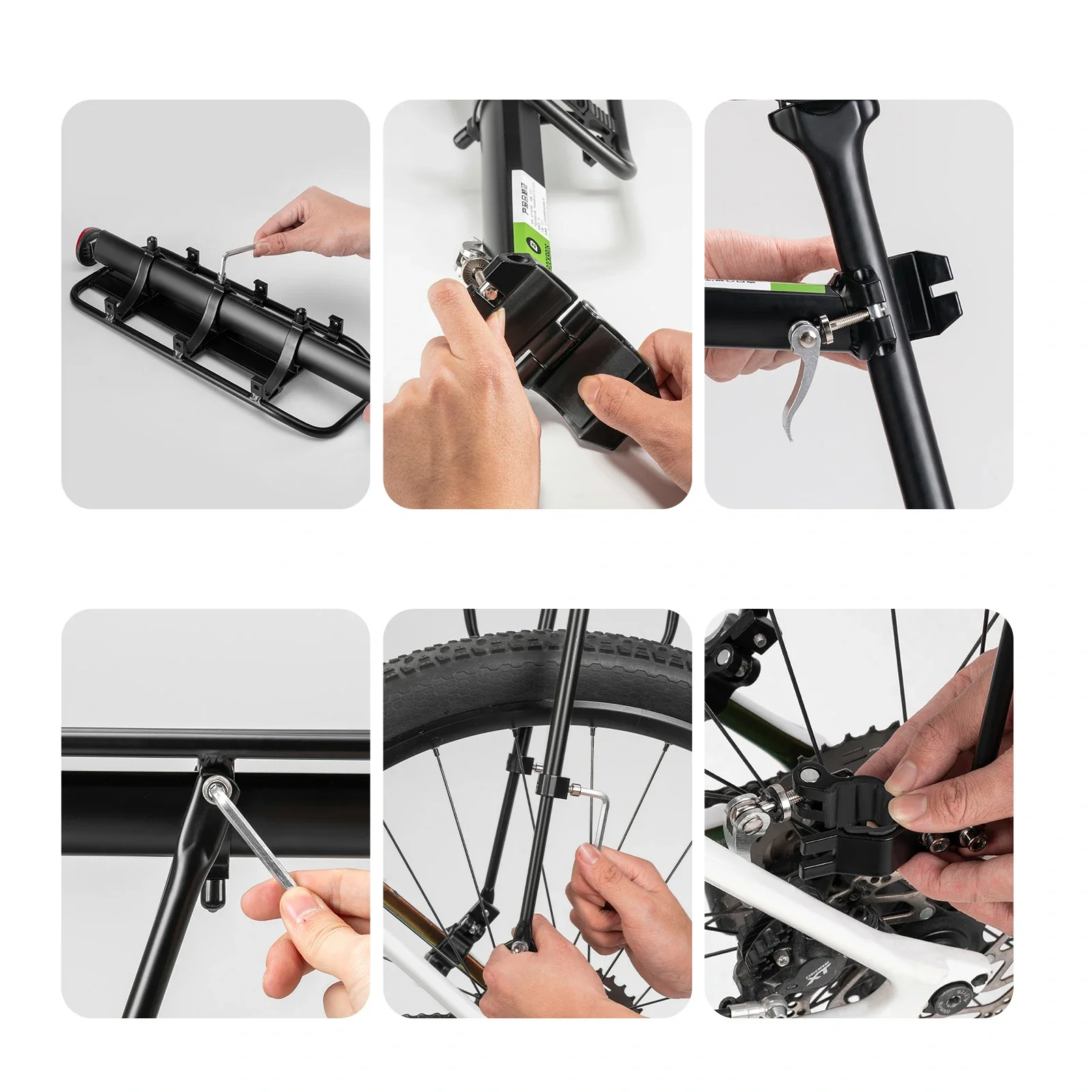 ROCKBROS Rear Pannier Bike Rack with Fender & Reflector - Image 10
