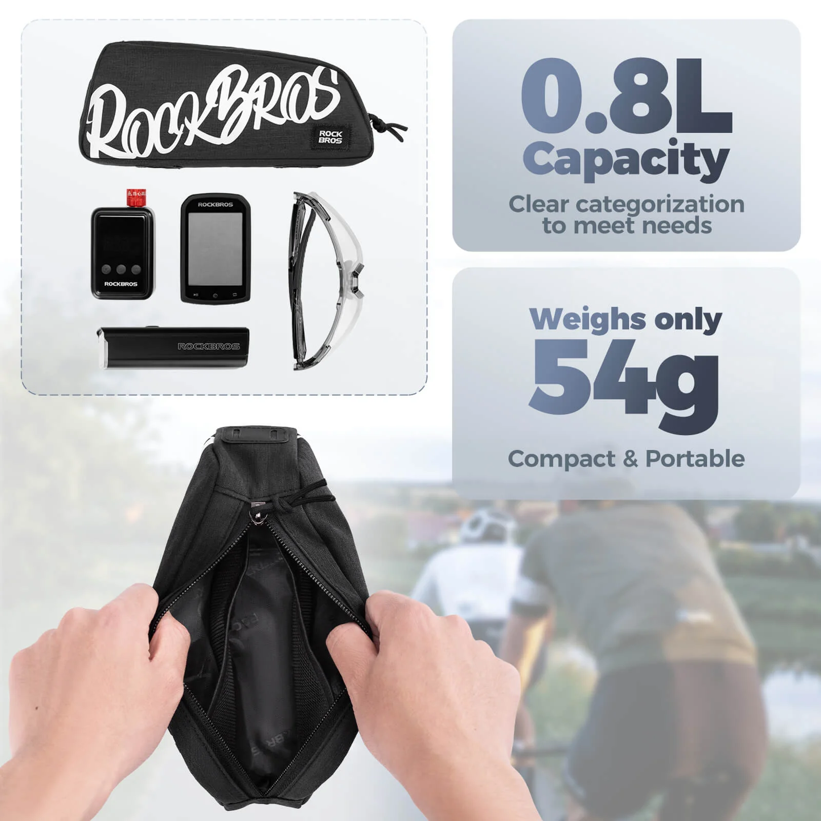 Bike Top Tube Bag 0.8L - G009 - Image 7