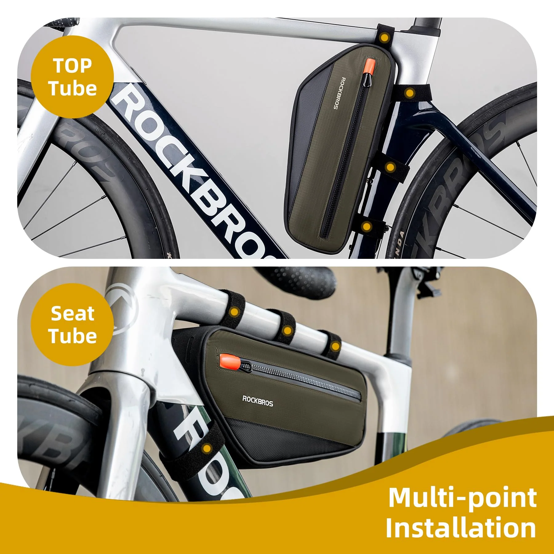 ROCKBROS Bike Frame Triangle Bag 1.5L - Image 3