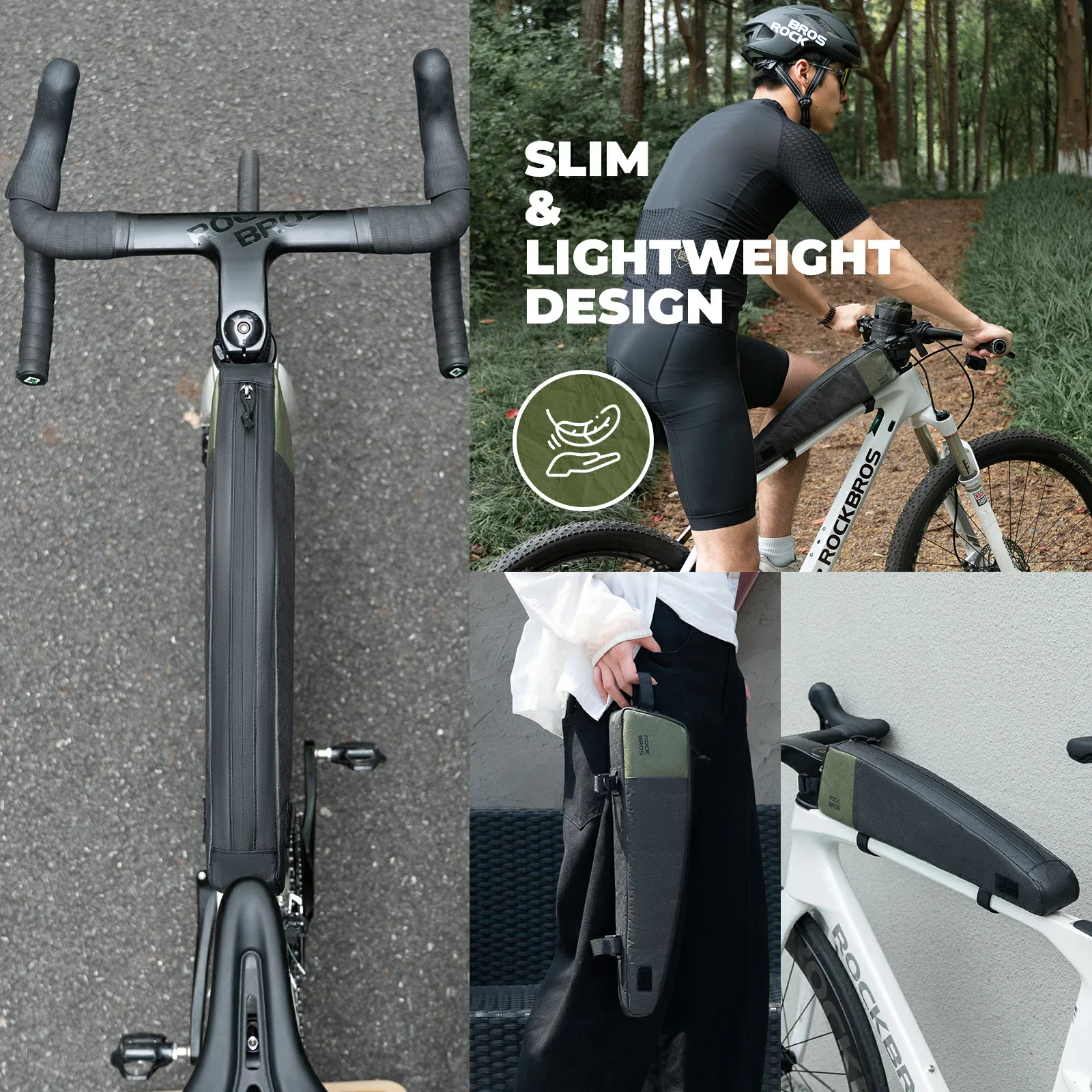 ROCKBROS Bike Frame Bag Extended 0.9L - Image 3