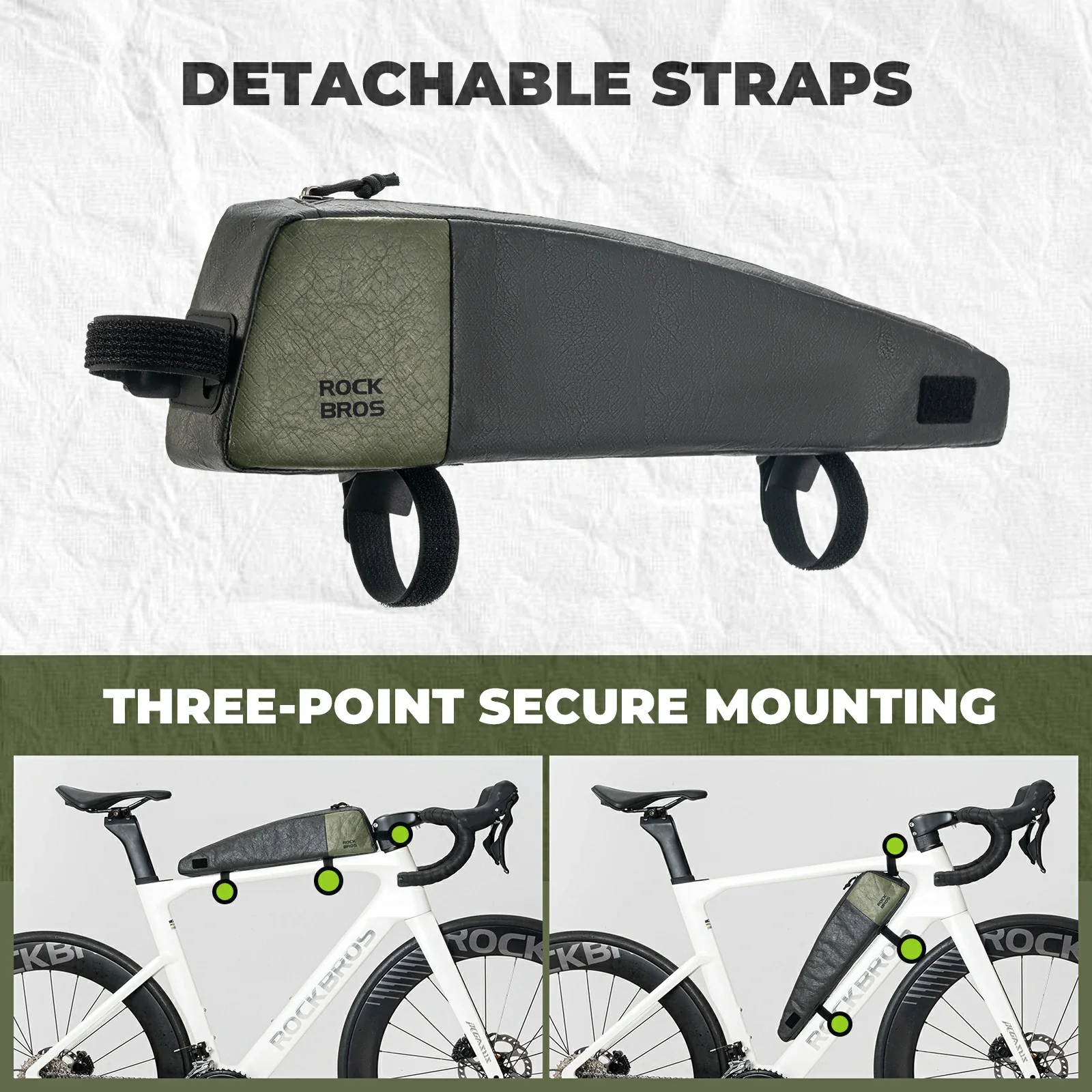 ROCKBROS Bike Frame Bag Extended 0.9L - Image 4