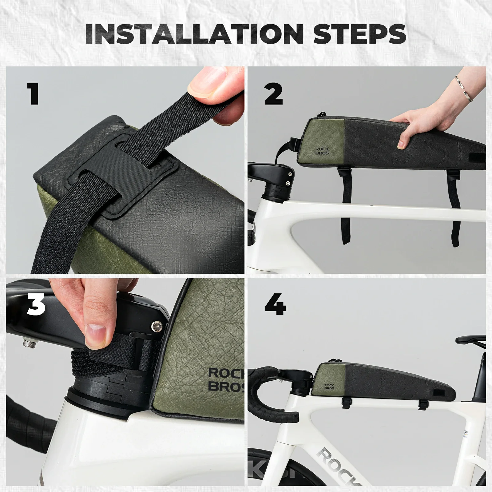 ROCKBROS Bike Frame Bag Extended 0.9L - Image 5