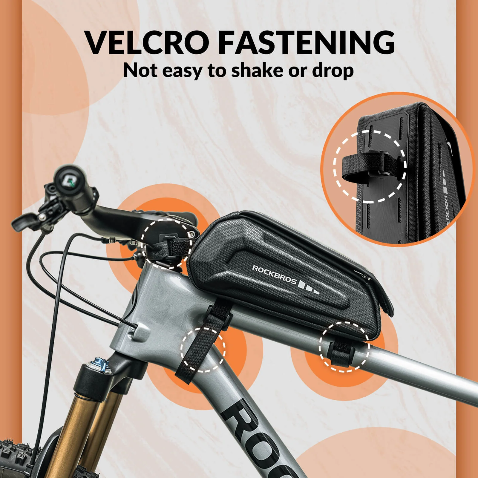 Bike Phone Mount Top Tube Bag 1.7L - Image 11