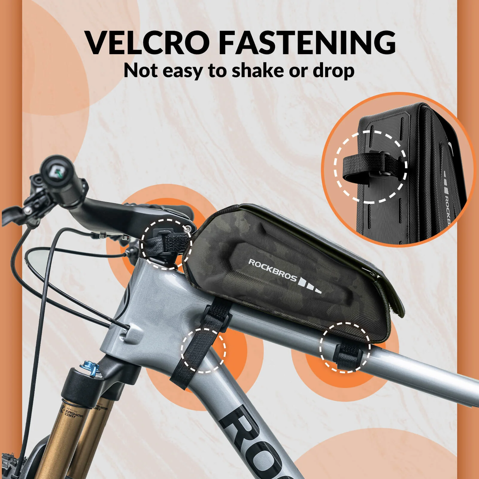 Bike Phone Mount Top Tube Bag 1.7L - Image 12