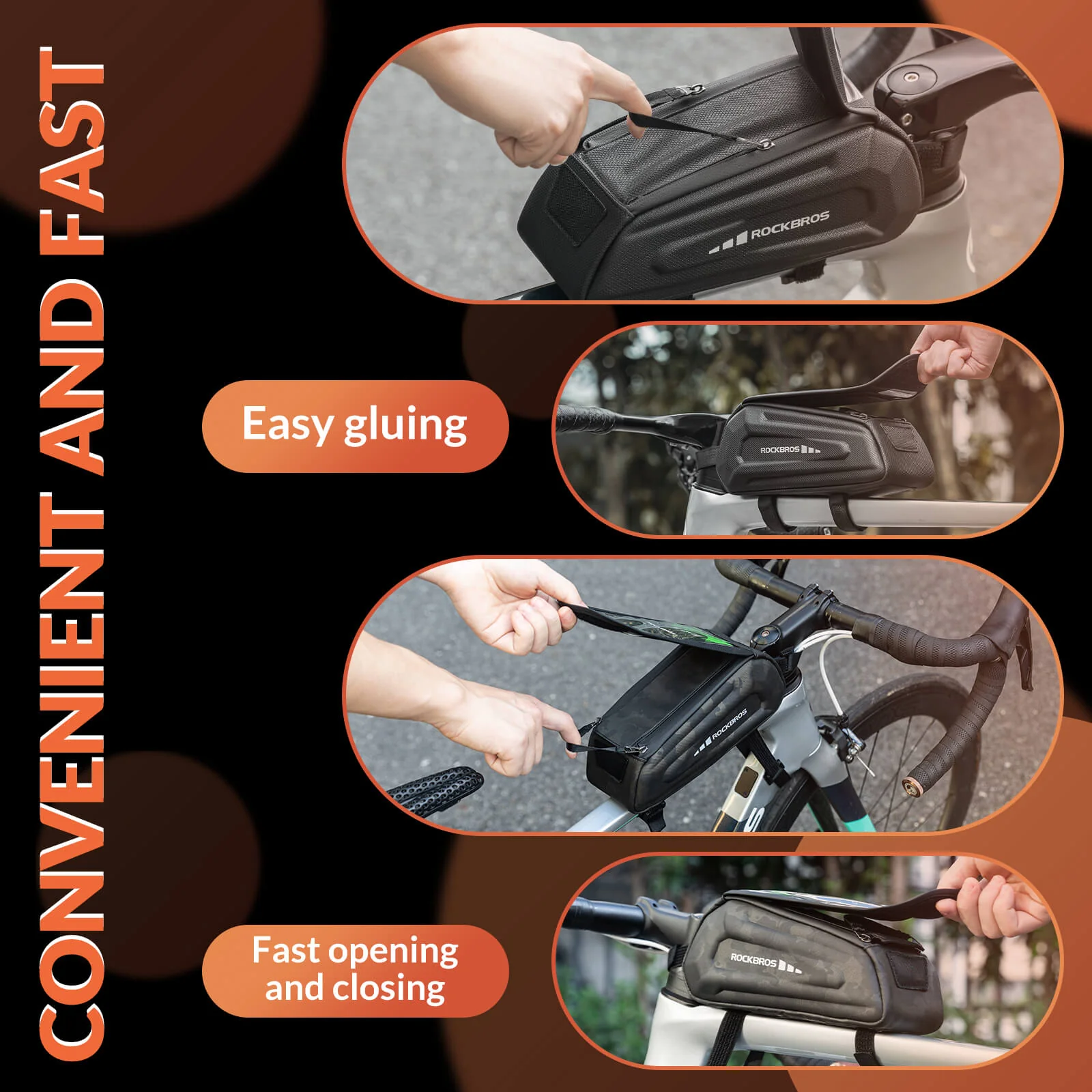 Bike Phone Mount Top Tube Bag 1.7L - Image 15