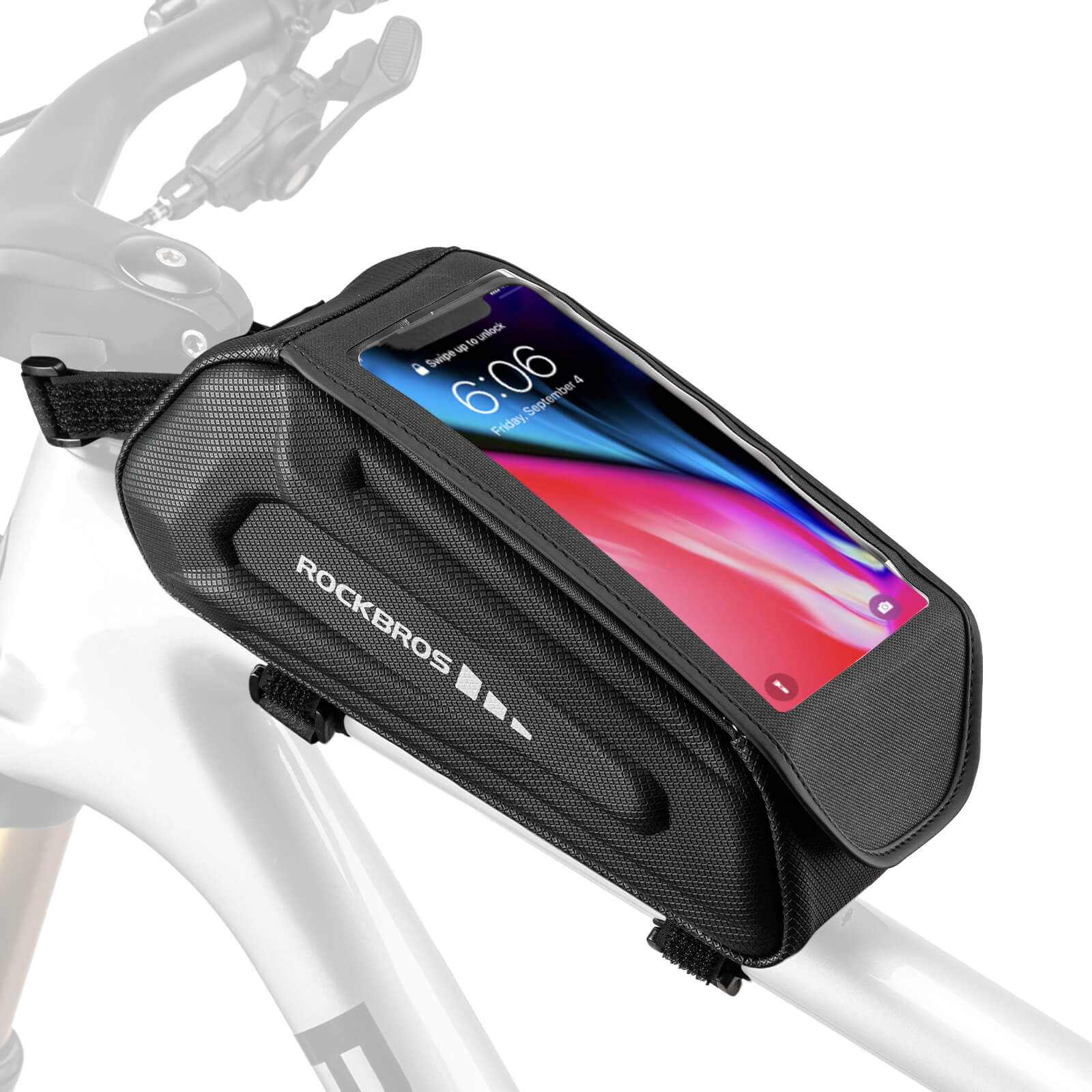 Bike Phone Mount Top Tube Bag 1.7L - Image 3