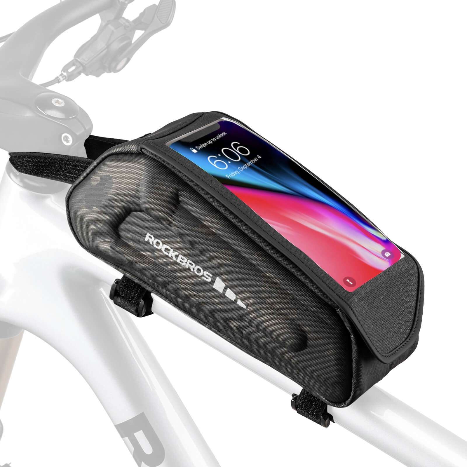 Bike Phone Mount Top Tube Bag 1.7L - Image 4
