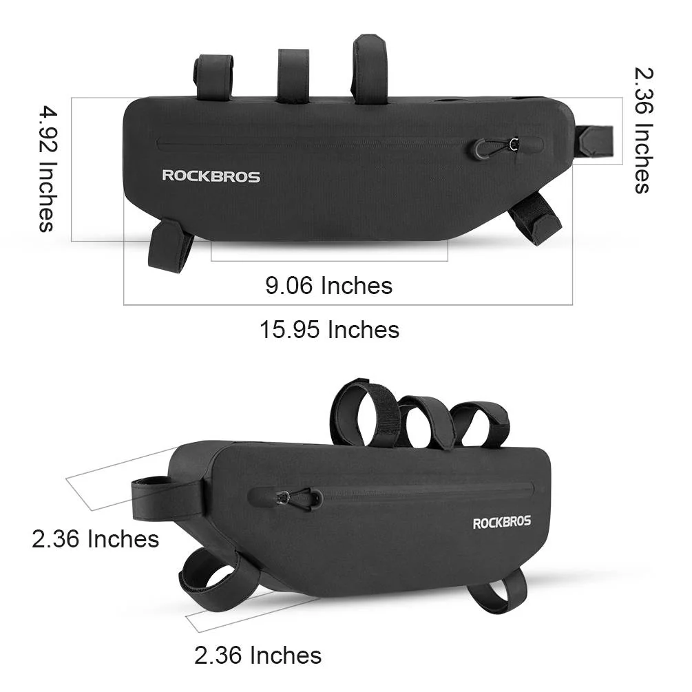 ROCKBROS Bike Frame Bag Waterproof Top Tube Triangle Bag - Image 10