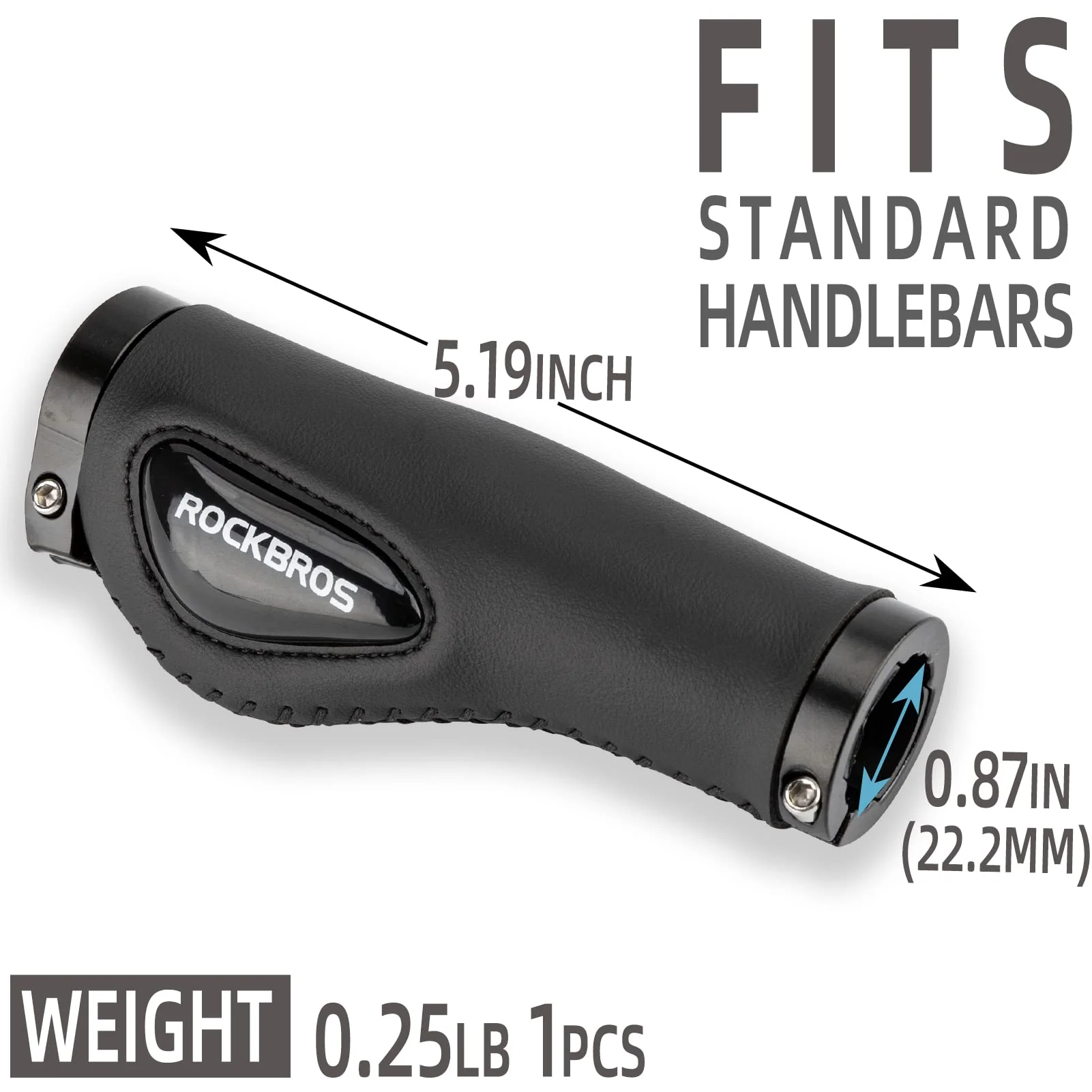 ROCKBROS Bike Handle Grips Ergonomics Design Soft Gel Lock-On Grips - Image 10