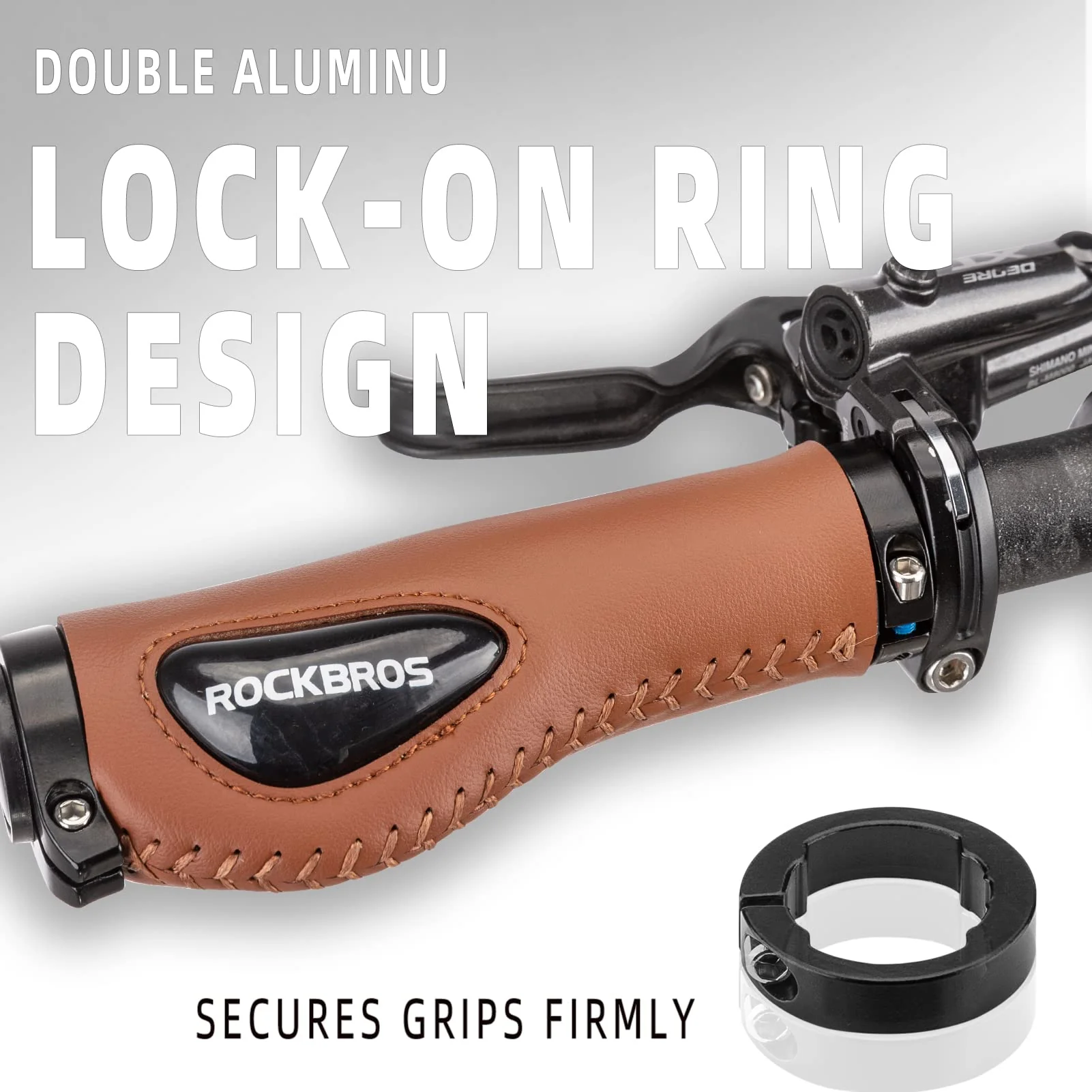 ROCKBROS Bike Handle Grips Ergonomics Design Soft Gel Lock-On Grips - Image 21