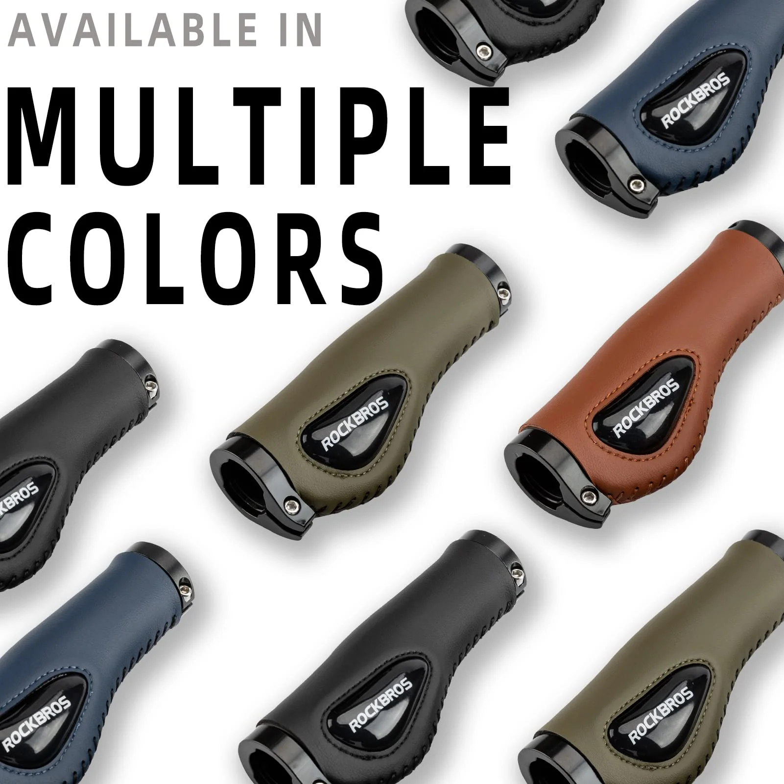ROCKBROS Bike Handle Grips Ergonomics Design Soft Gel Lock-On Grips - Image 6