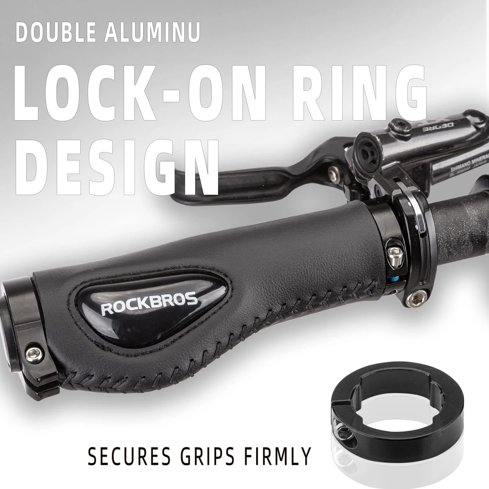 ROCKBROS Bike Handle Grips Ergonomics Design Soft Gel Lock-On Grips - Image 9