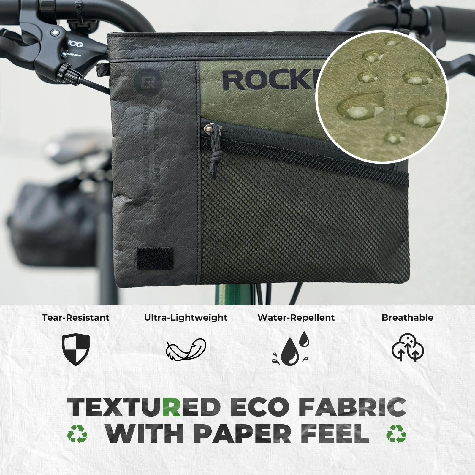 ROCKBROS Bike Handlebar Bag with Shoulder Strap - DB002 - Image 3