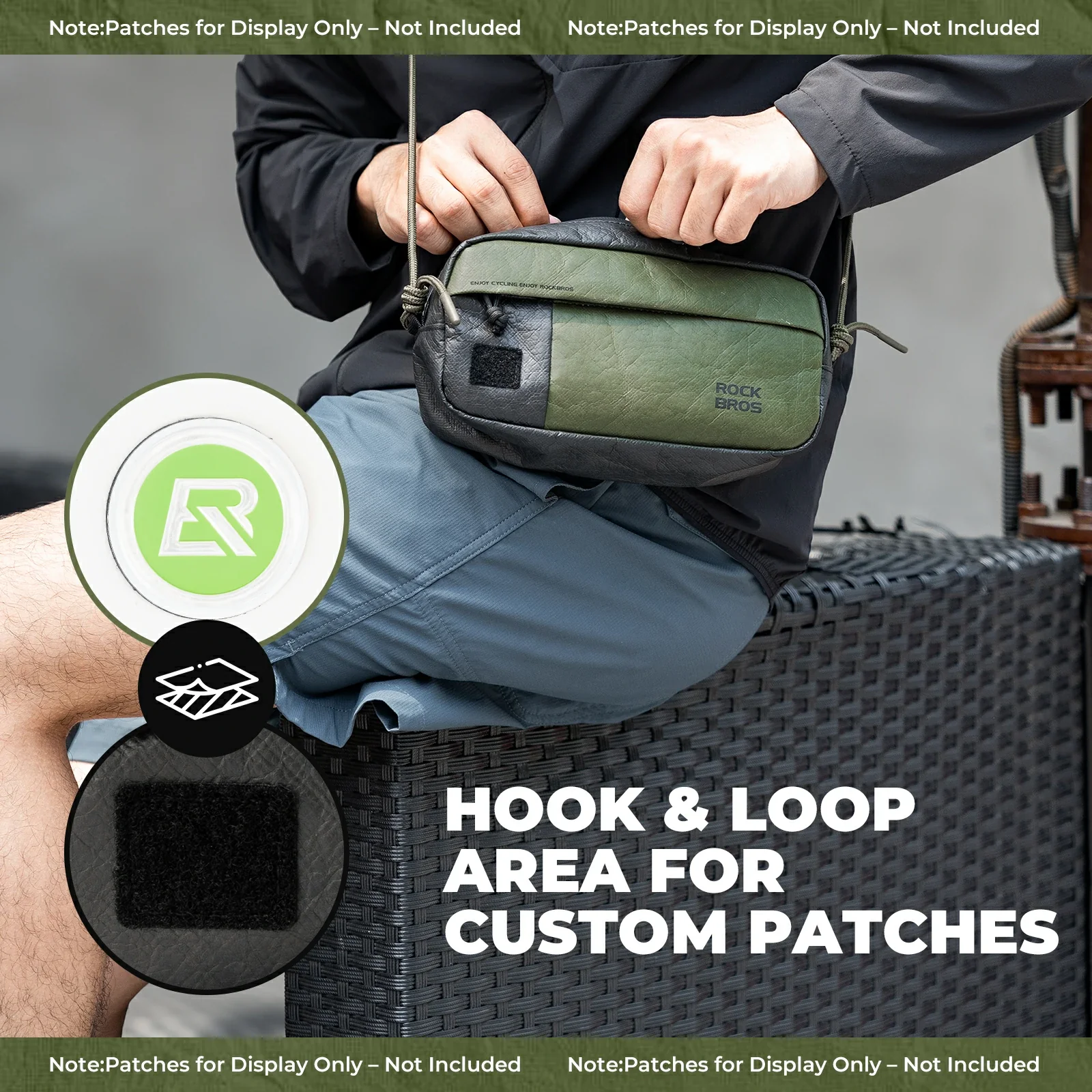 ROCKBROS Bike Handlebar Bag with Shoulder Strap - DB001 - Image 8