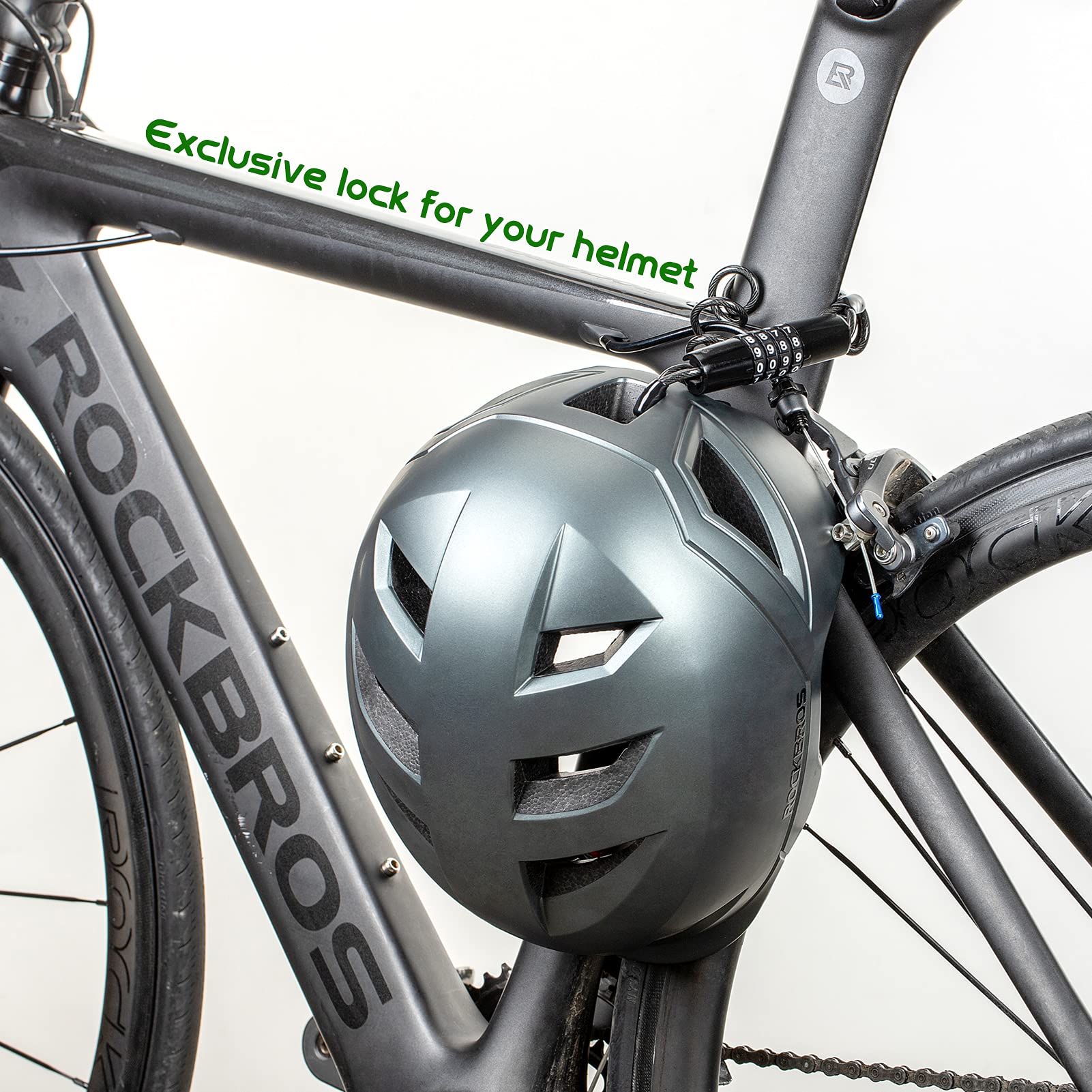 ROCKBROS Bike Helmet Lock Mini Cable Lock 1.5m Bicycle Security Password - Image 4