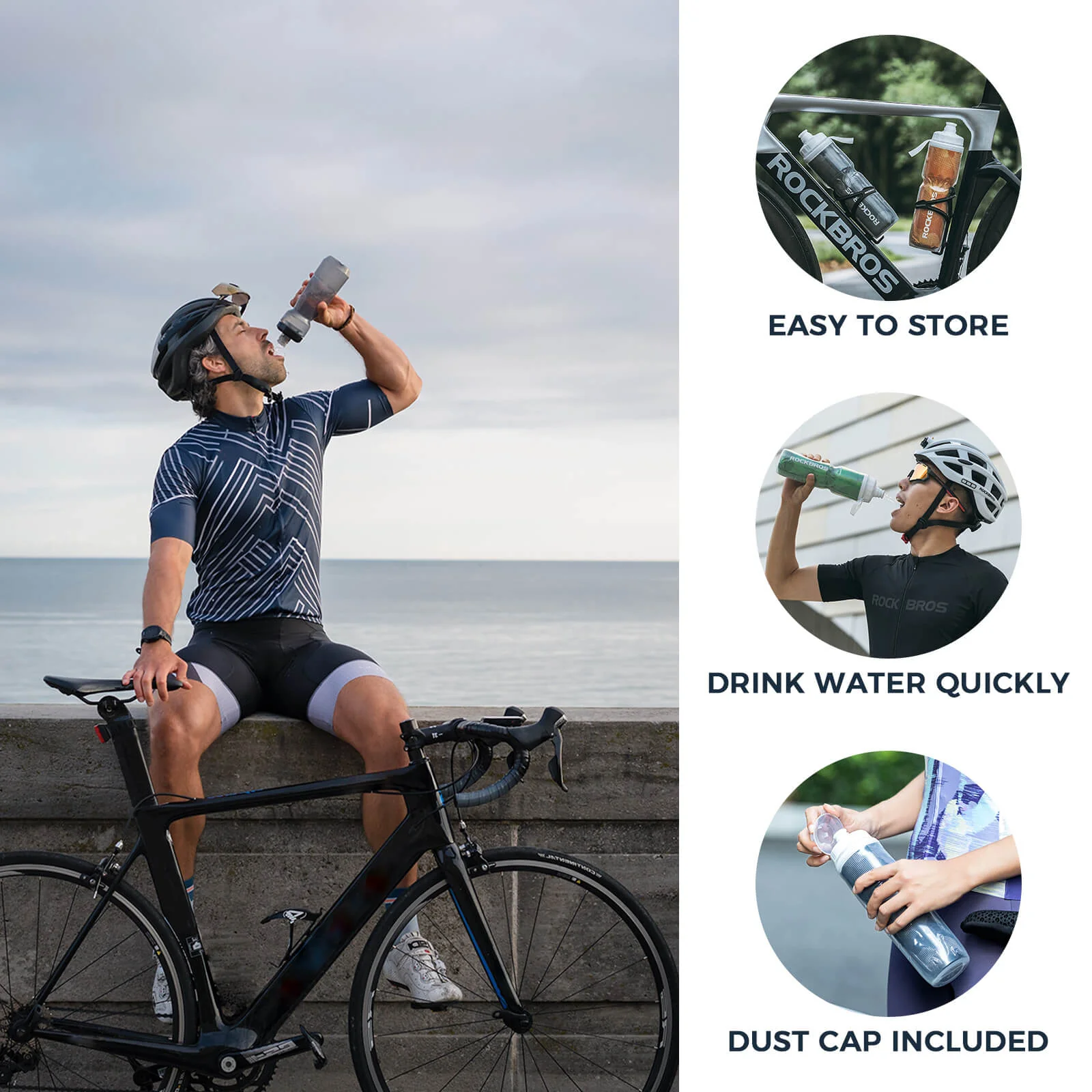 ROCKBROS Bike Insulated Bottle 670 ml - Image 15