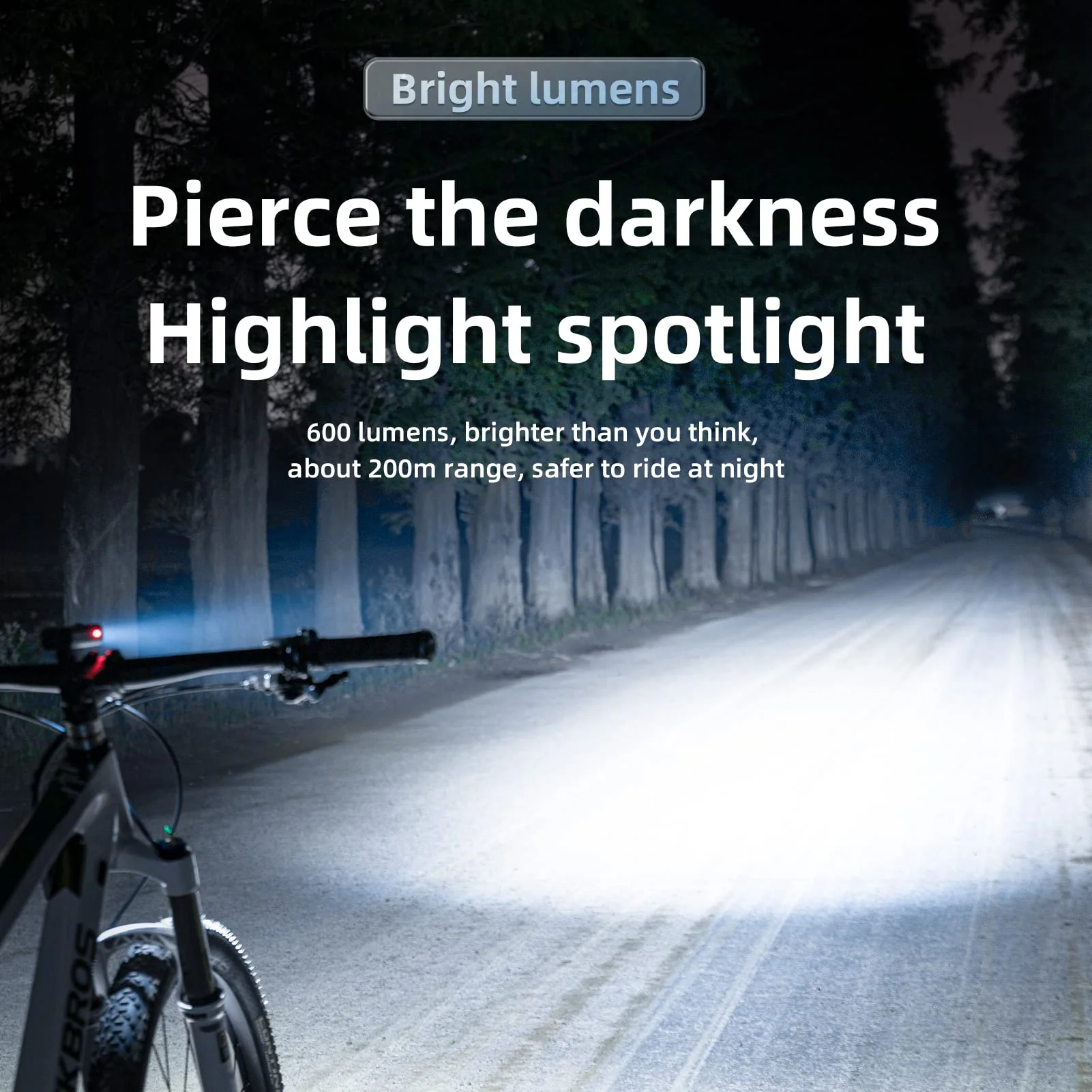 Rechargeable Aluminium Bike Front Light RHL- - Image 10