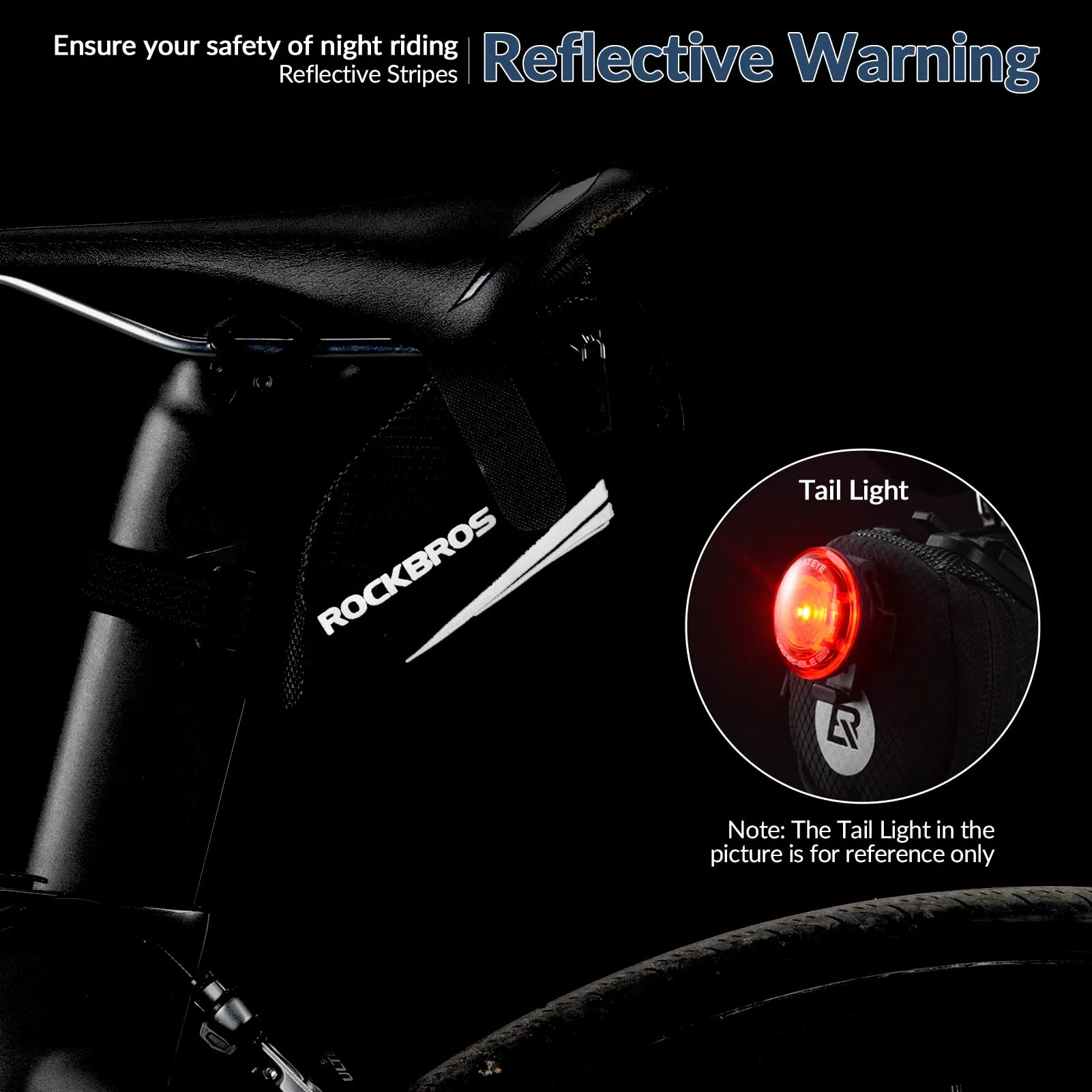 ROCKBROS Bike Mini Saddle Bag Quick Release Under Seat Pouch - Image 4