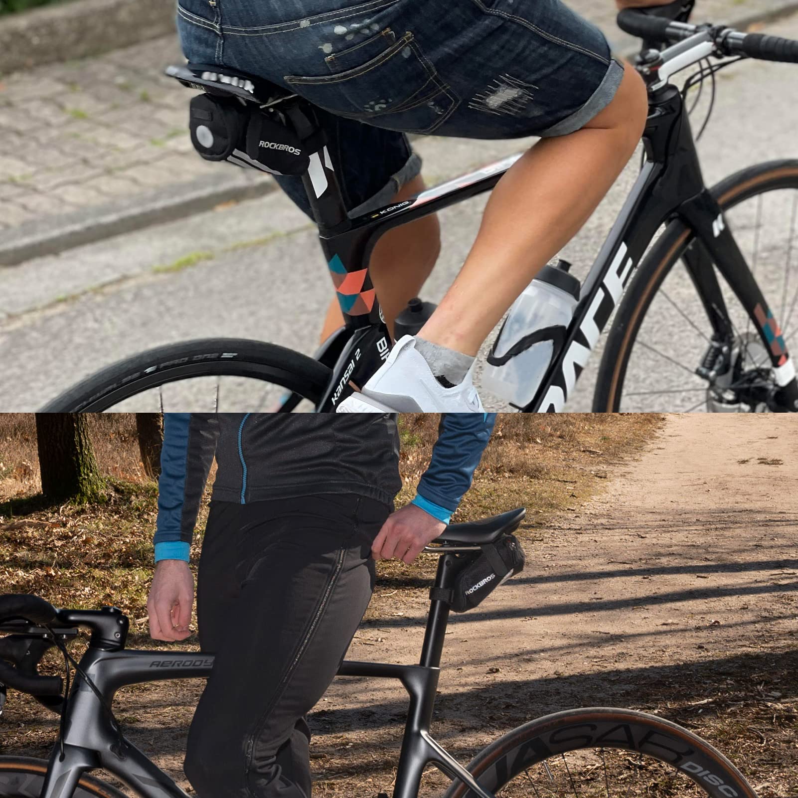 ROCKBROS Bike Mini Saddle Bag Quick Release Under Seat Pouch - Image 6