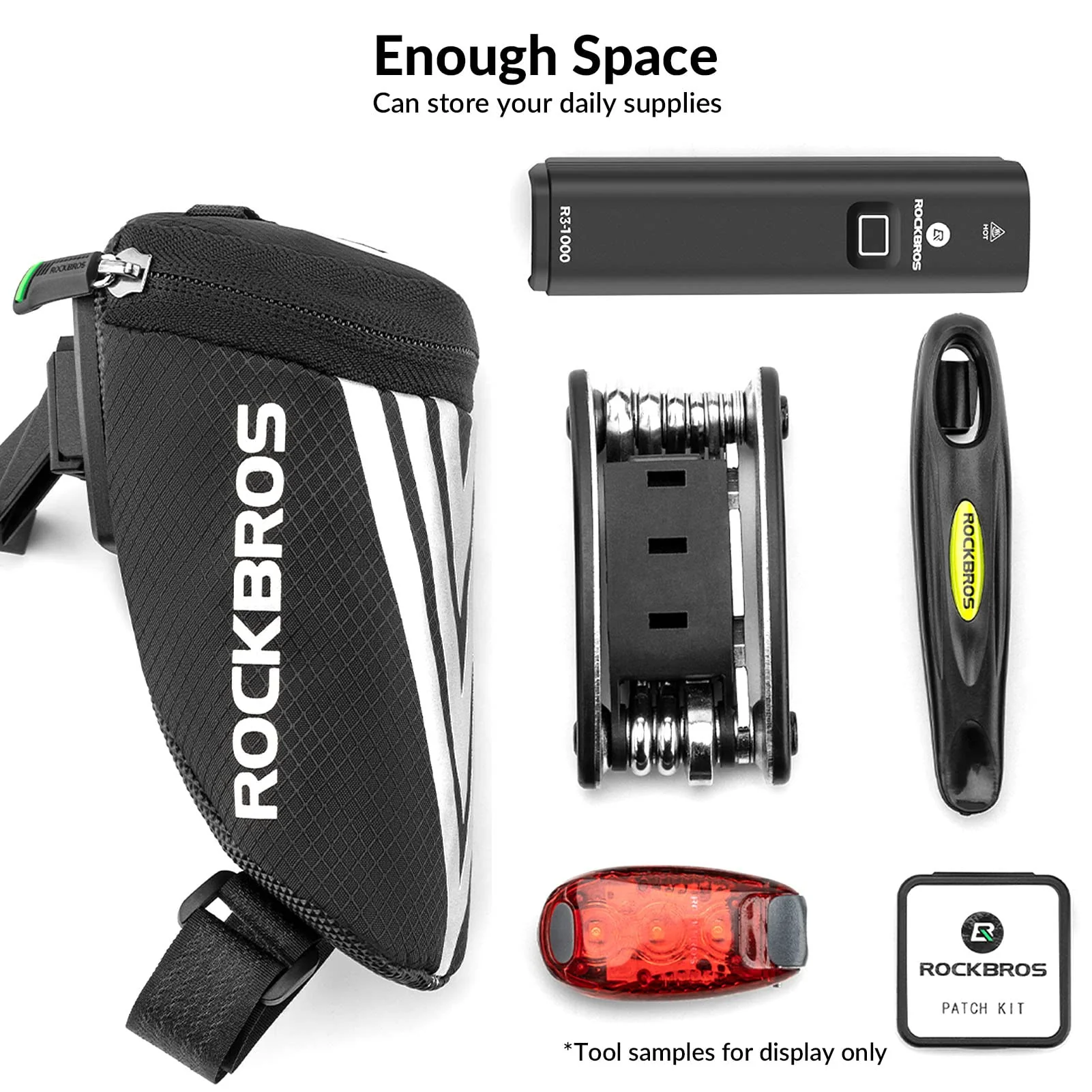 ROCKBROS Bike Mini Saddle Bag Quick Release Under Seat Pouch - Image 9