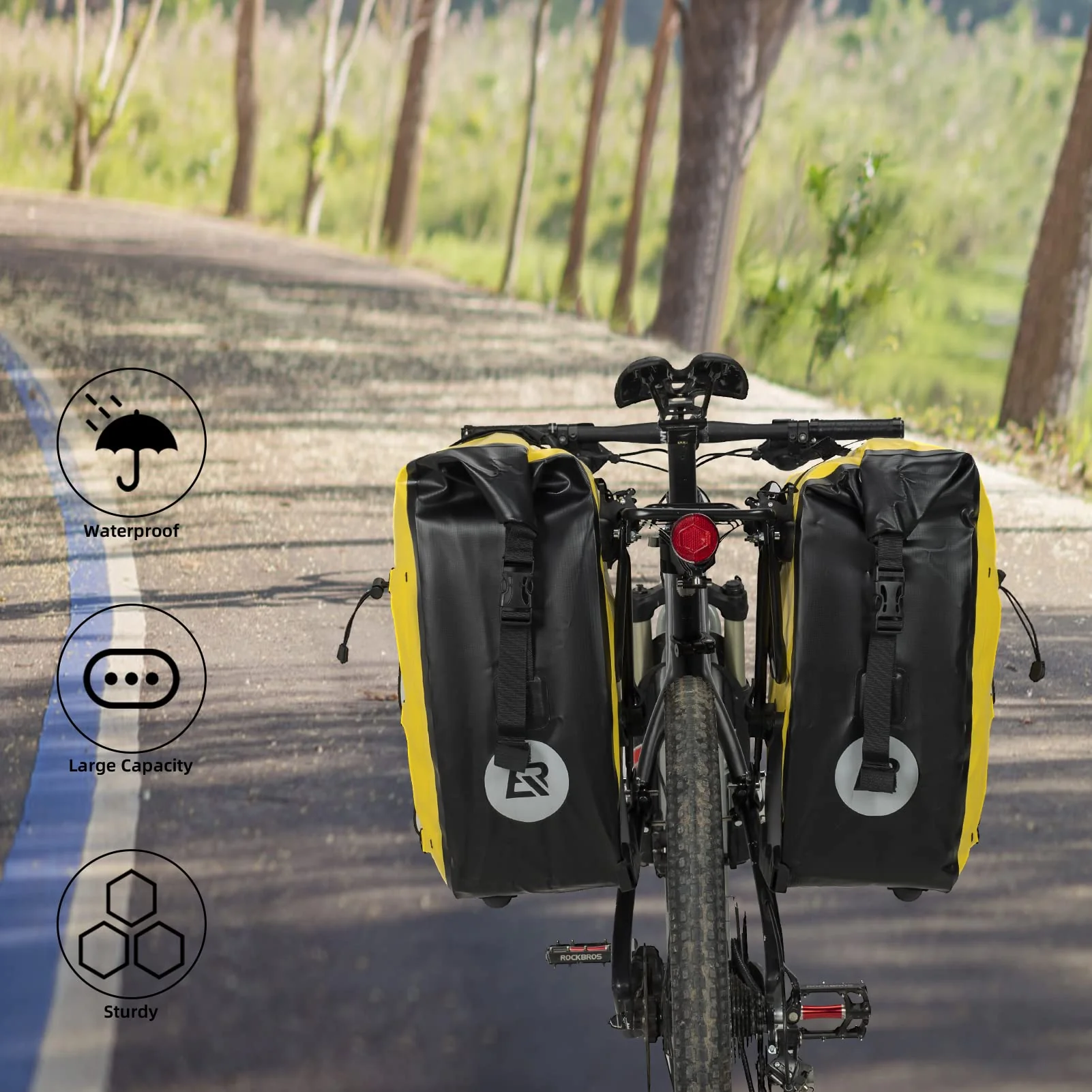 ROCKBROS Bike Pannier Bag 25L-32L 100% Waterproof - Image 32