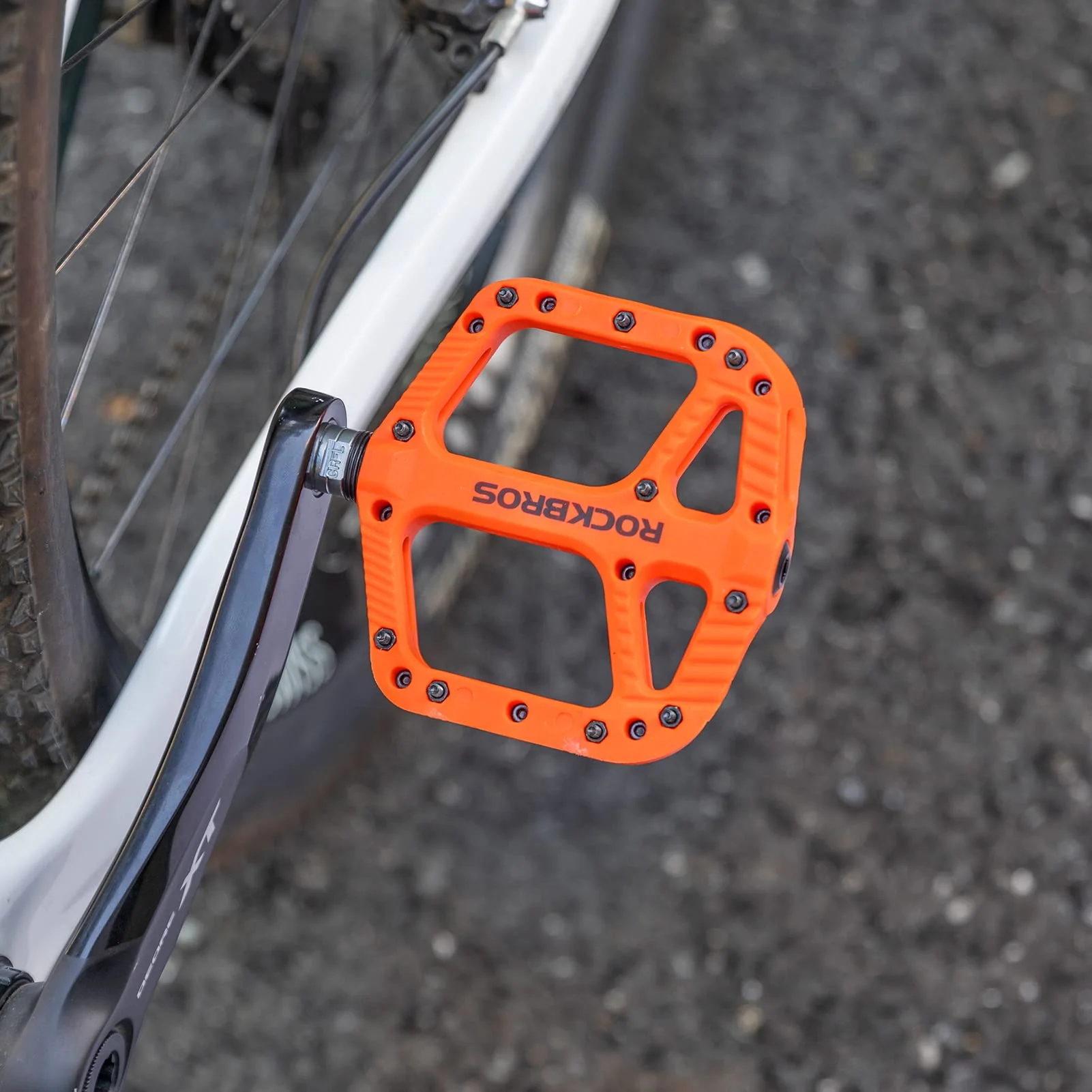 ROCKBROS Bike Pedals Nylon Fiber 9/16 Cycling Wide Platform Flat - Image 22