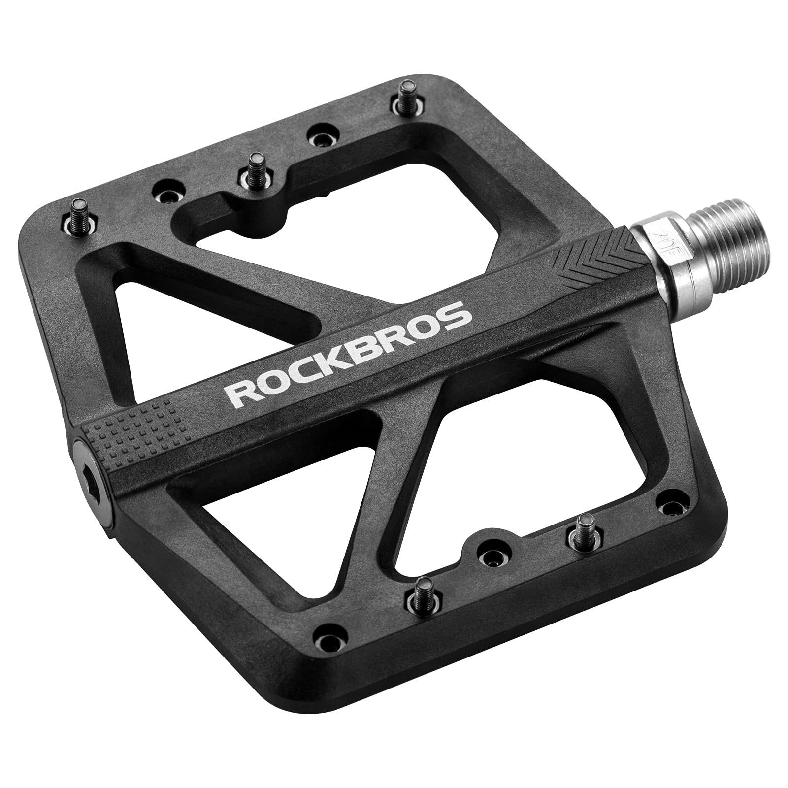 ROCKBROS Bike Pedals Nylon Fiber 9/16 Cycling Wide Platform Flat - Image 38