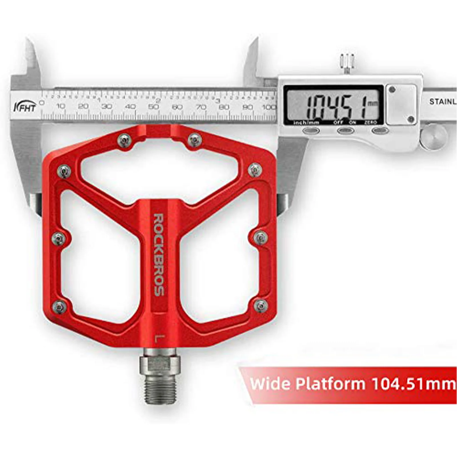 ROCKBROS Bike Pedals Ultra Lightweight Flat  Pedals 9/16 Inch (Pair) - Image 15