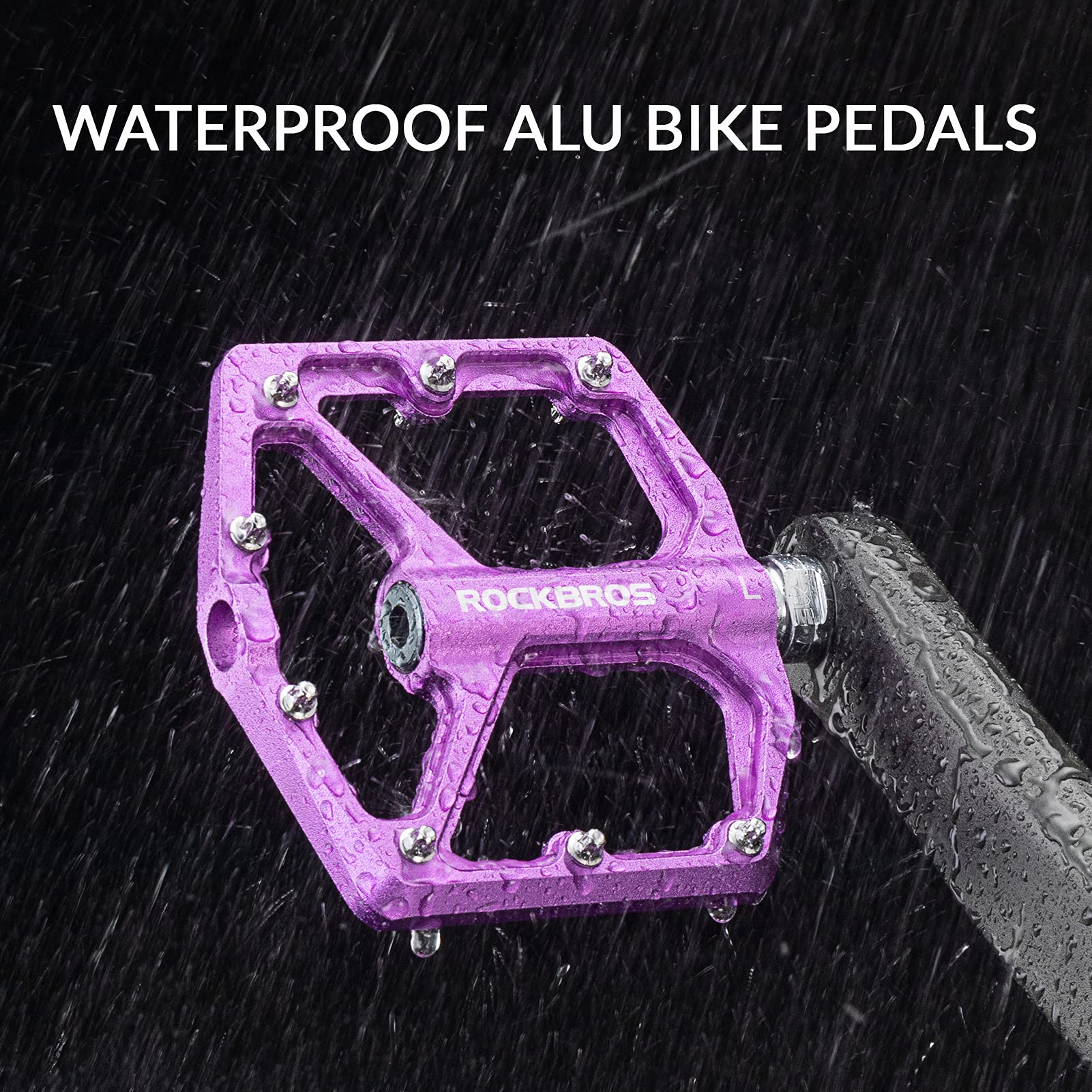 ROCKBROS Bike Pedals Ultra Lightweight Flat  Pedals 9/16 Inch (Pair) - Image 27