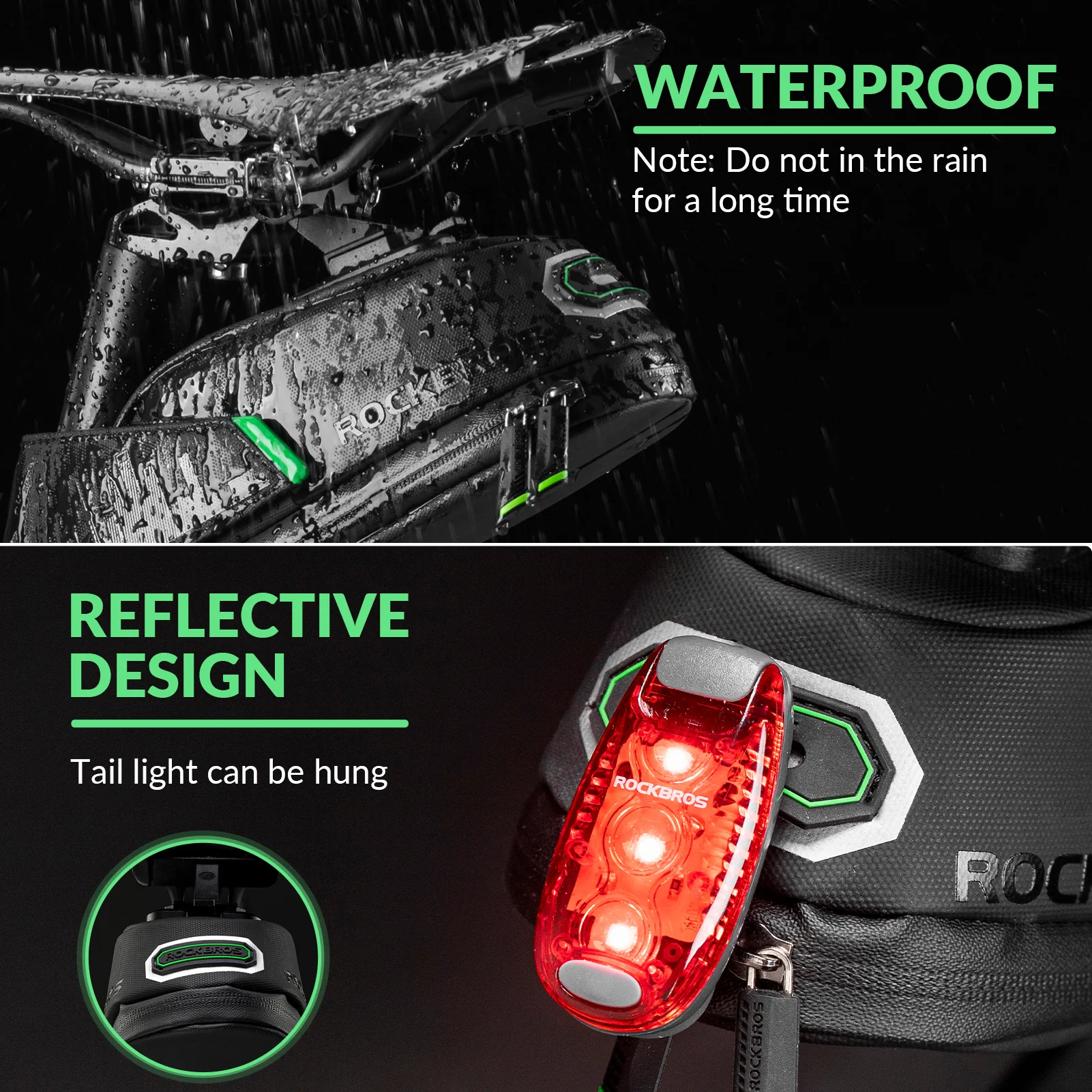 ROCKBROS Bike Saddle Bag Graphic 0.9L - Image 4