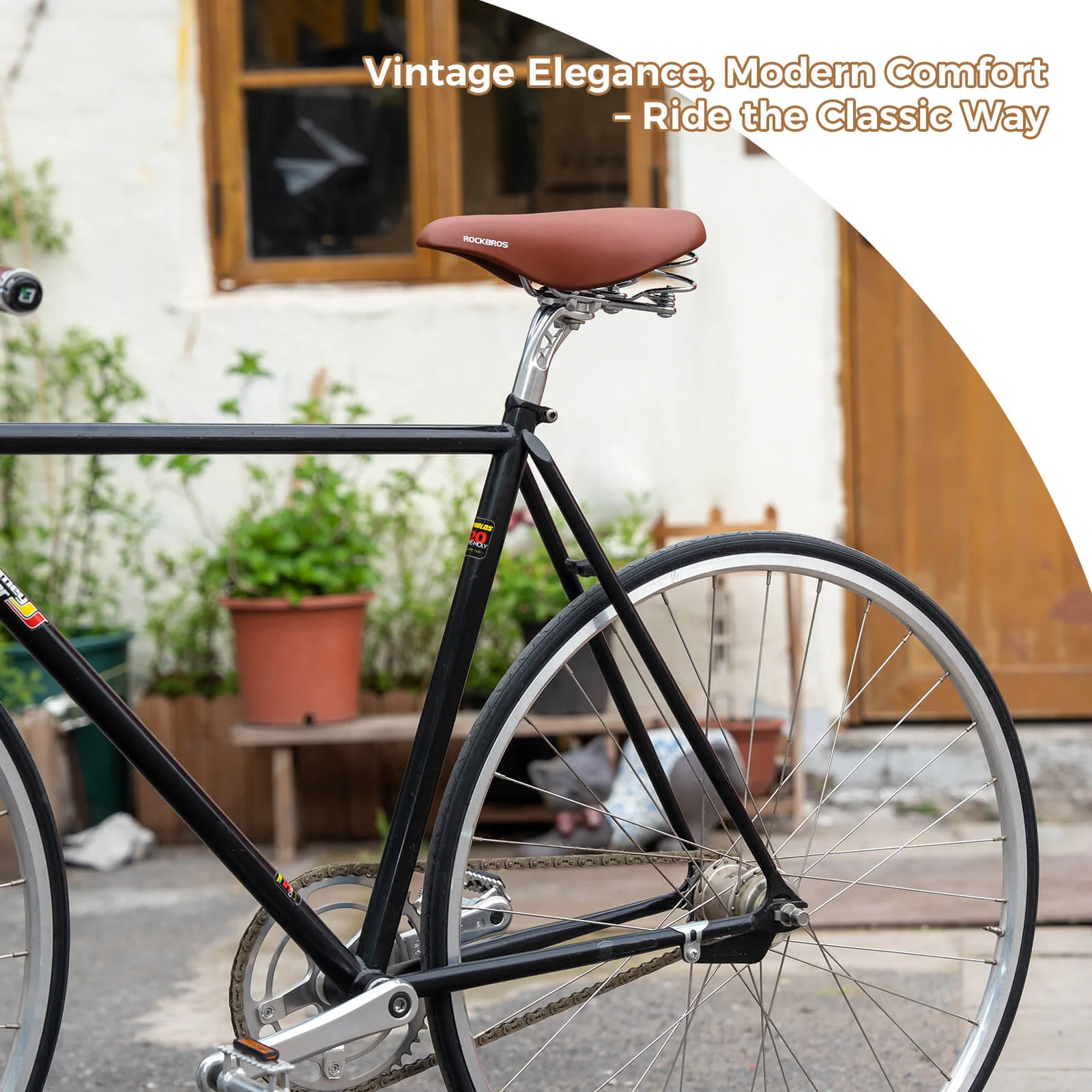 ROCKBROS Bike Saddle Retro Style - Image 9