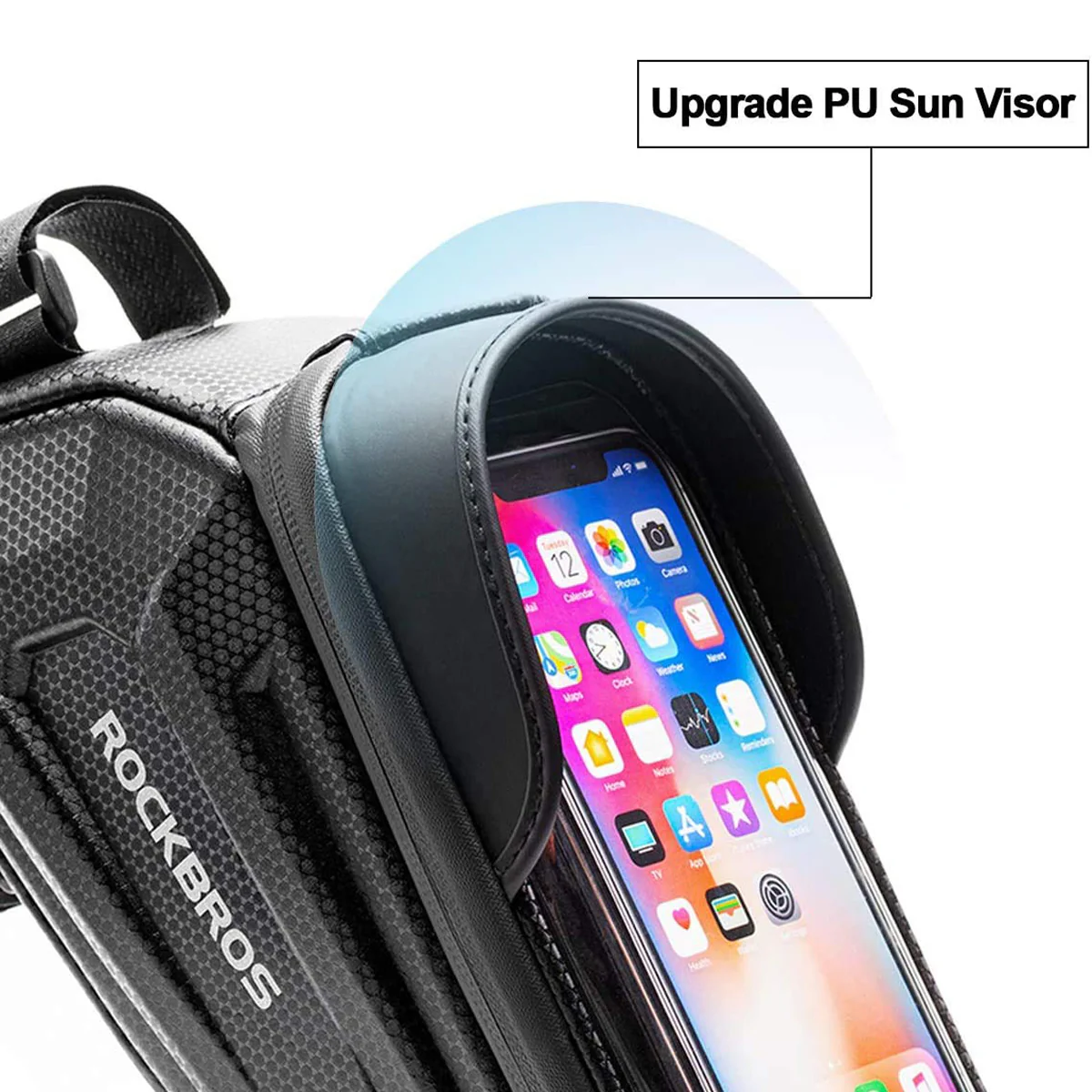 ROCKBROS Bike Top Tube Bag with Mobile Phone Holder Waterproof - Image 5