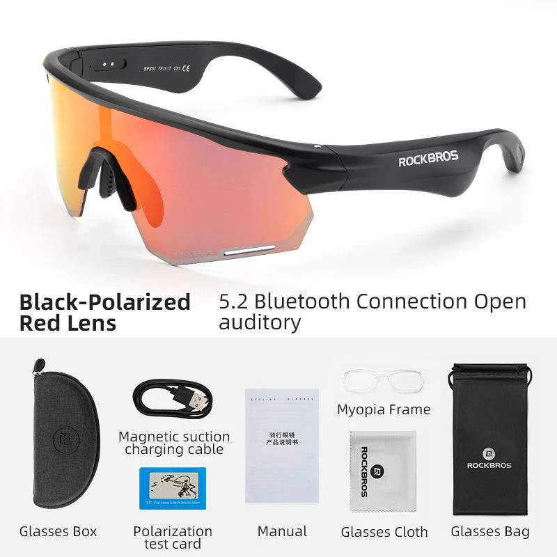 Bluetooth Sunglasses TAC polarized lenses with Music Speaker - Image 10
