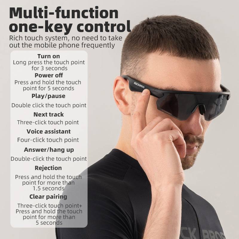 Bluetooth Sunglasses TAC polarized lenses with Music Speaker - Image 6