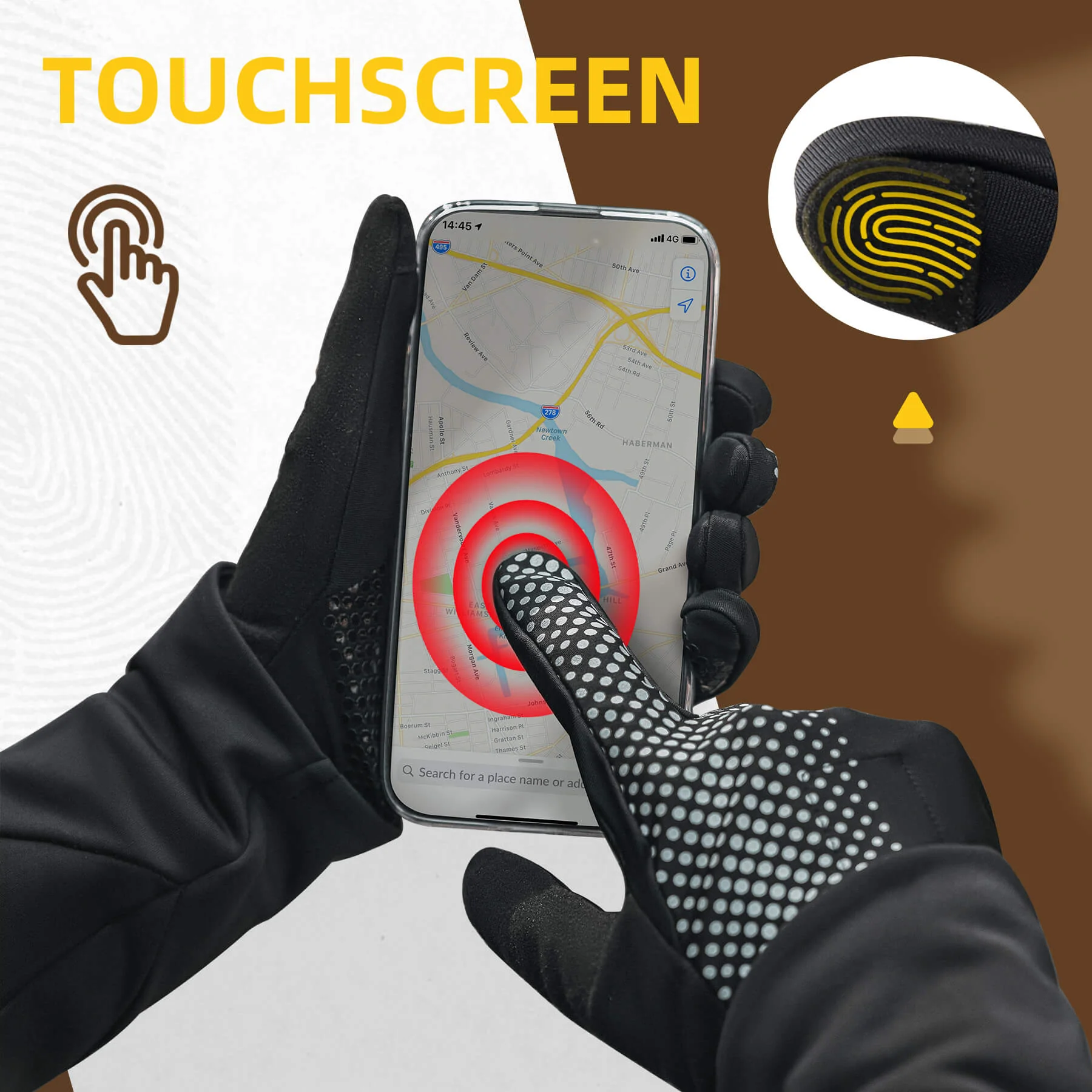 ROCKBROS Breathable Lightweight Anti Slip Cycling Gloves - Image 3