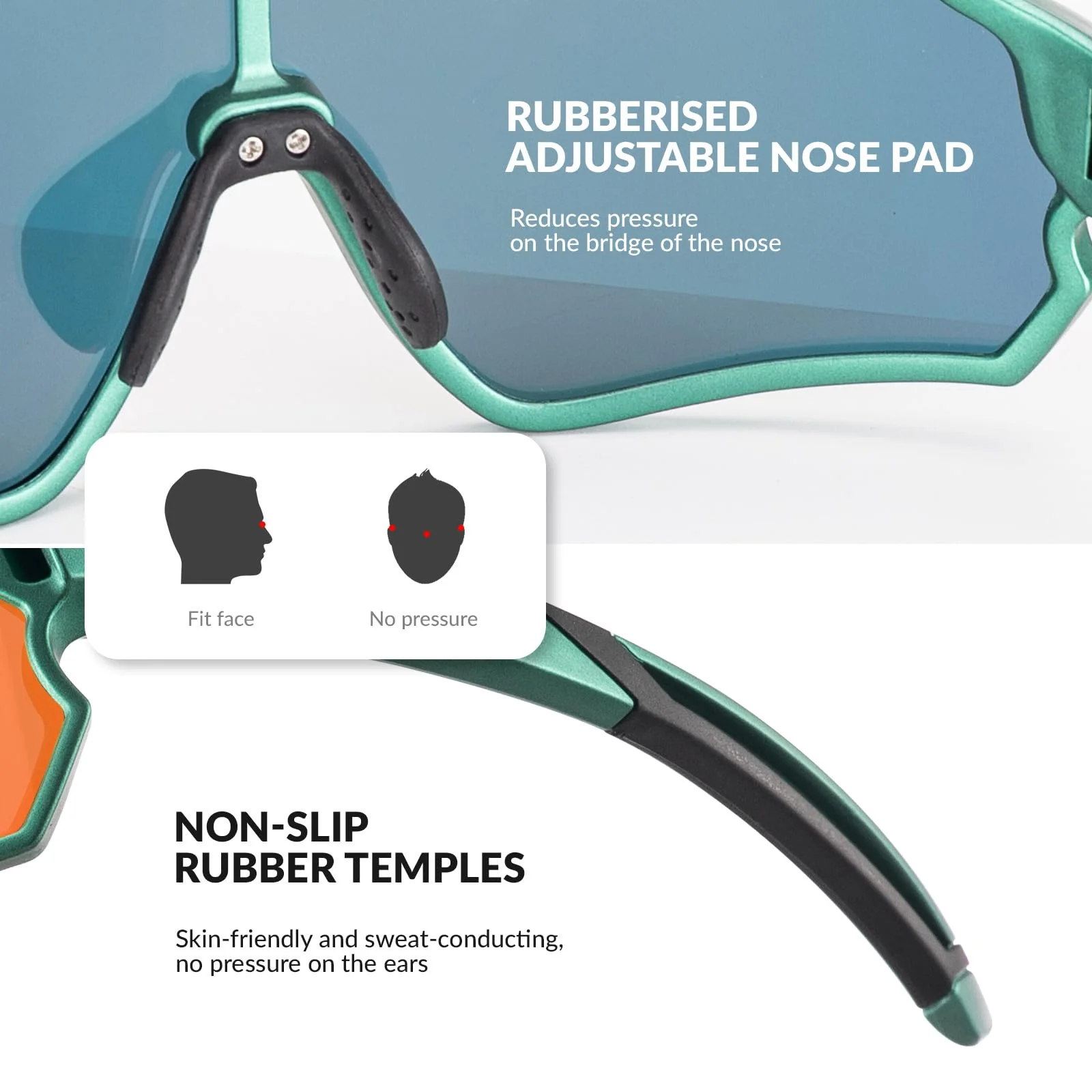 ROCKBROS Kids Cycling Glasses UV400 Protection Sunglasses for Boys Girls - Image 16