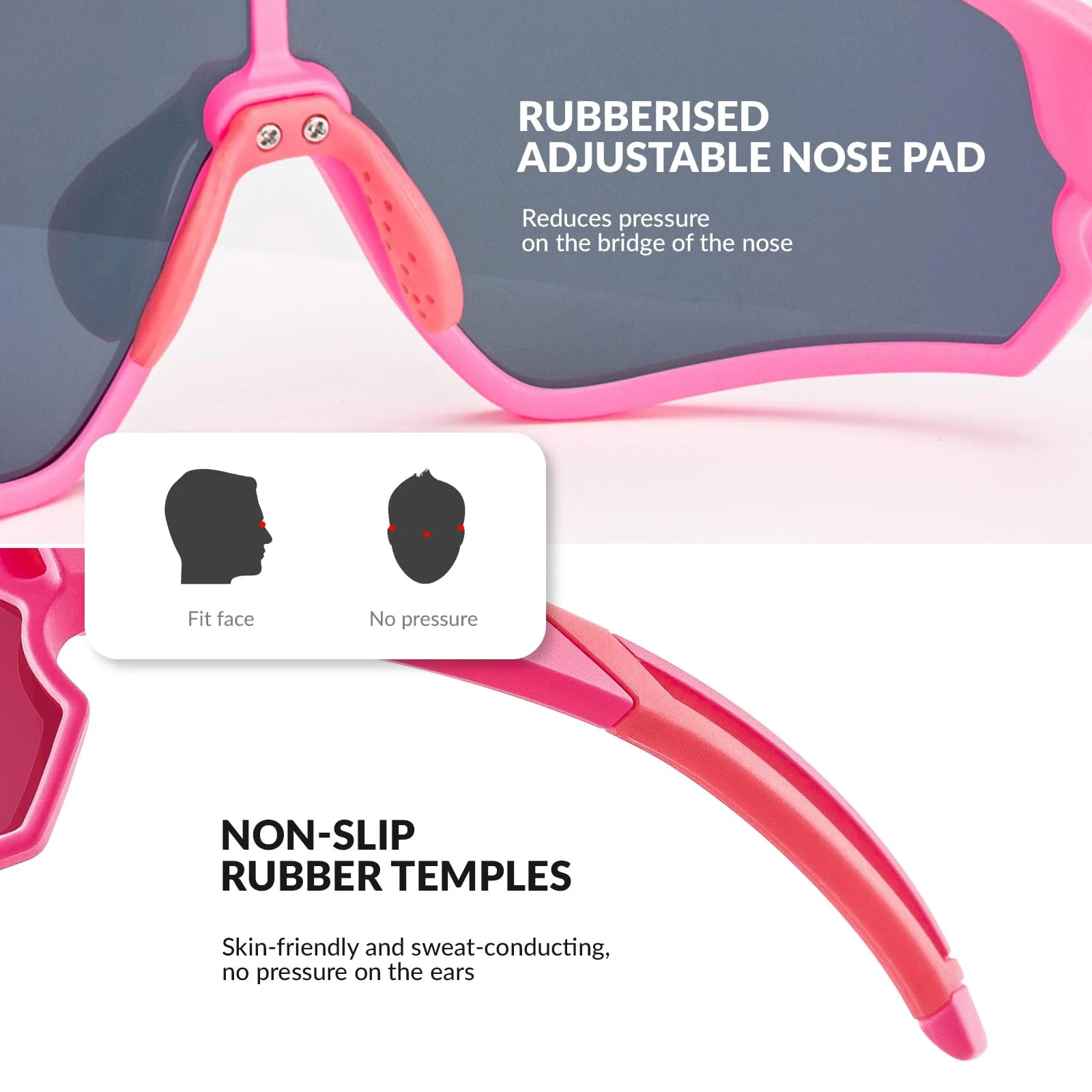 ROCKBROS Kids Cycling Glasses UV400 Protection Sunglasses for Boys Girls - Image 20