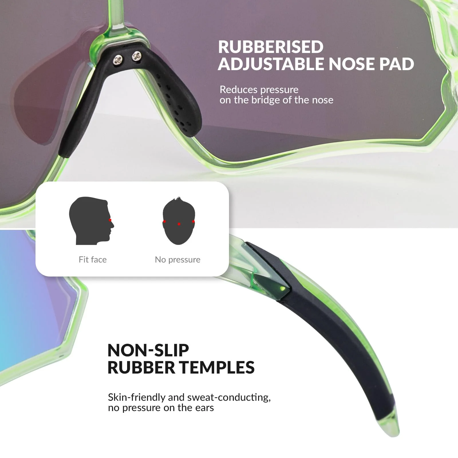 ROCKBROS Kids Cycling Glasses UV400 Protection Sunglasses for Boys Girls - Image 24