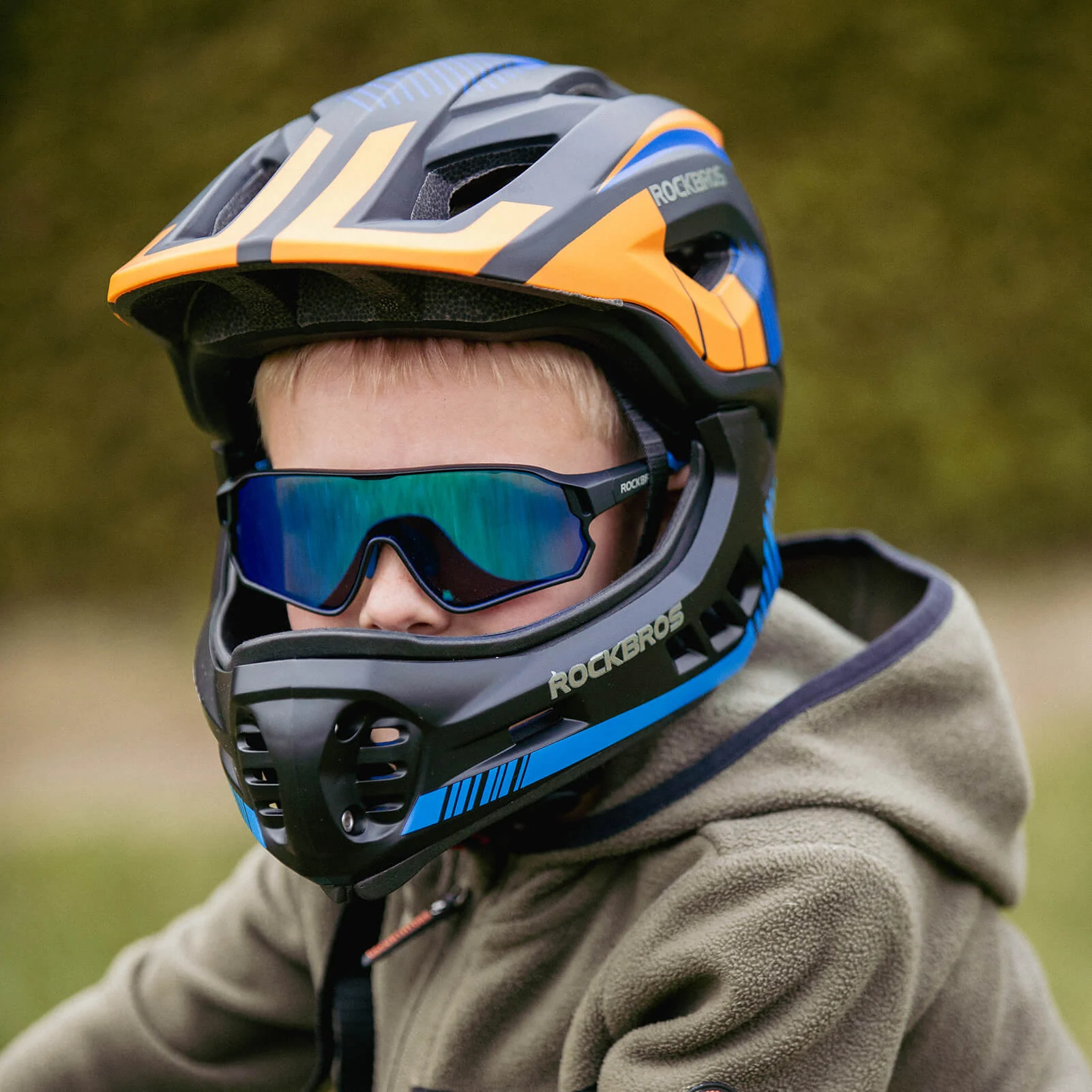 ROCKBROS Kids Cycling Glasses UV400 Protection Sunglasses for Boys Girls - Image 41