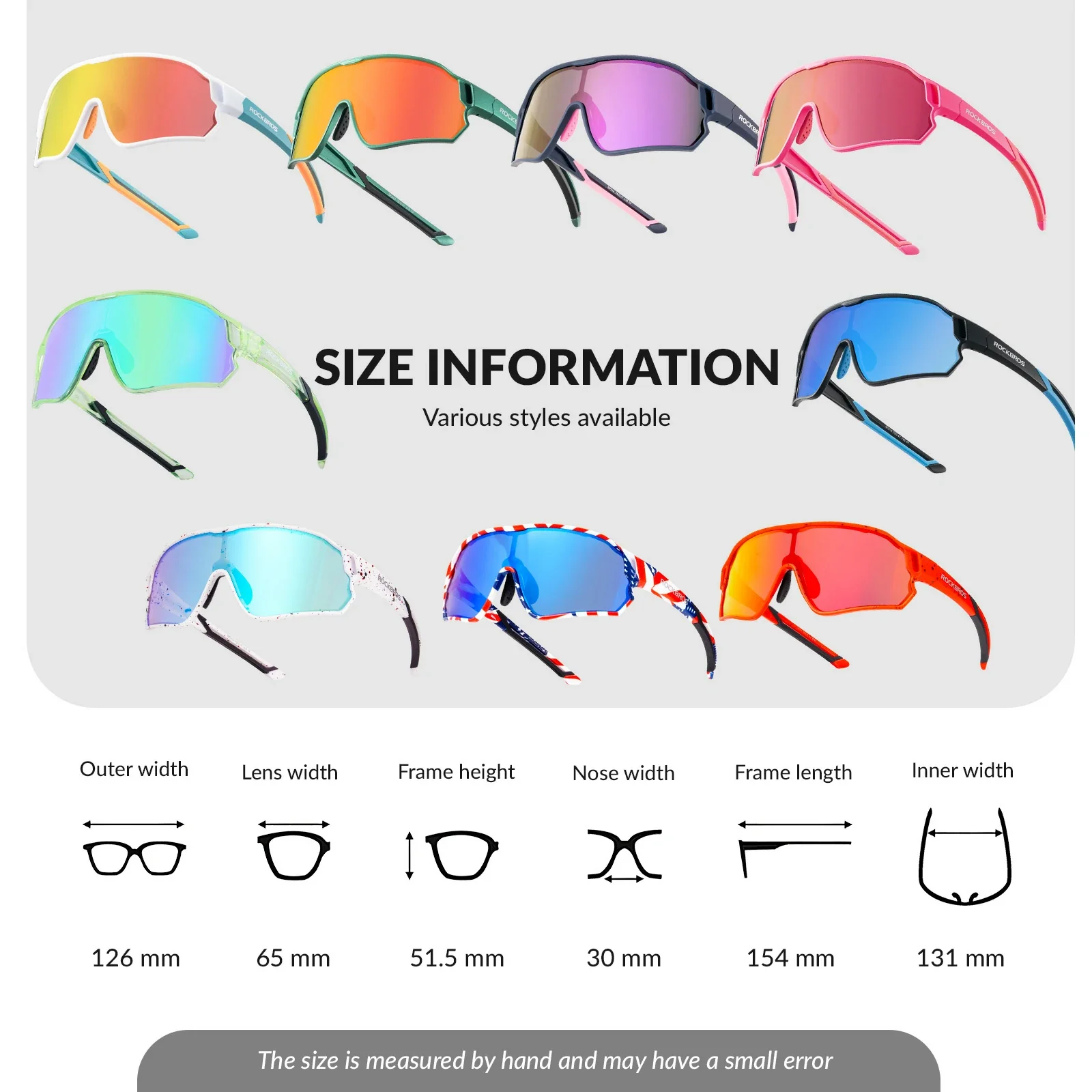 ROCKBROS Kids Cycling Glasses UV400 Protection Sunglasses for Boys Girls - Image 43