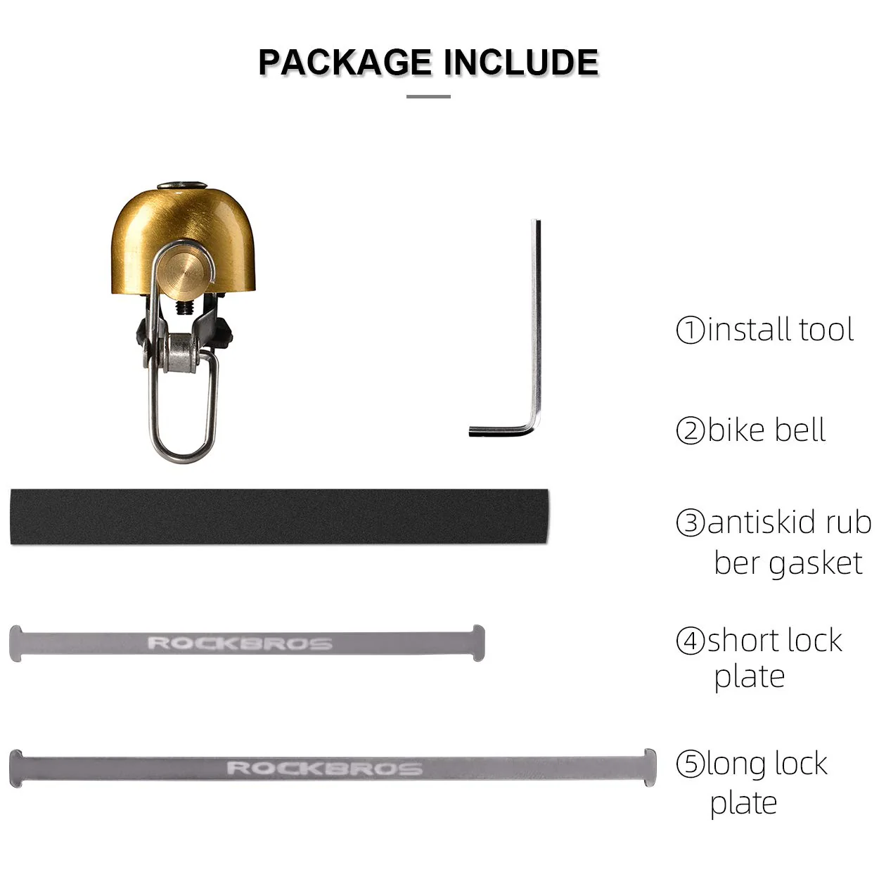 ROCKBROS Cycling Bell Ring Loud Handlebar Alarm Bicycle Bell - Image 10